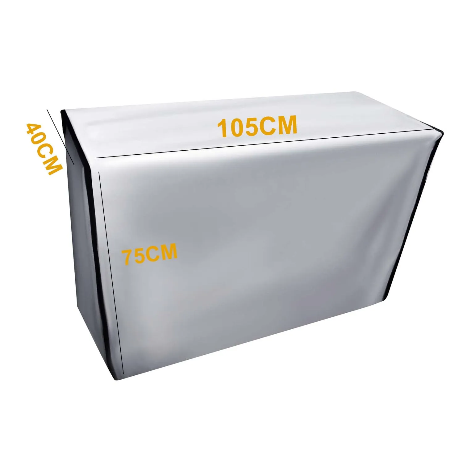 Jeffica Copri Condizionatore da Esterno in Tessuto Oxford Argentato, Impermeabile e Antipolvere, 105 x 40 x 75 cm - immagine 3