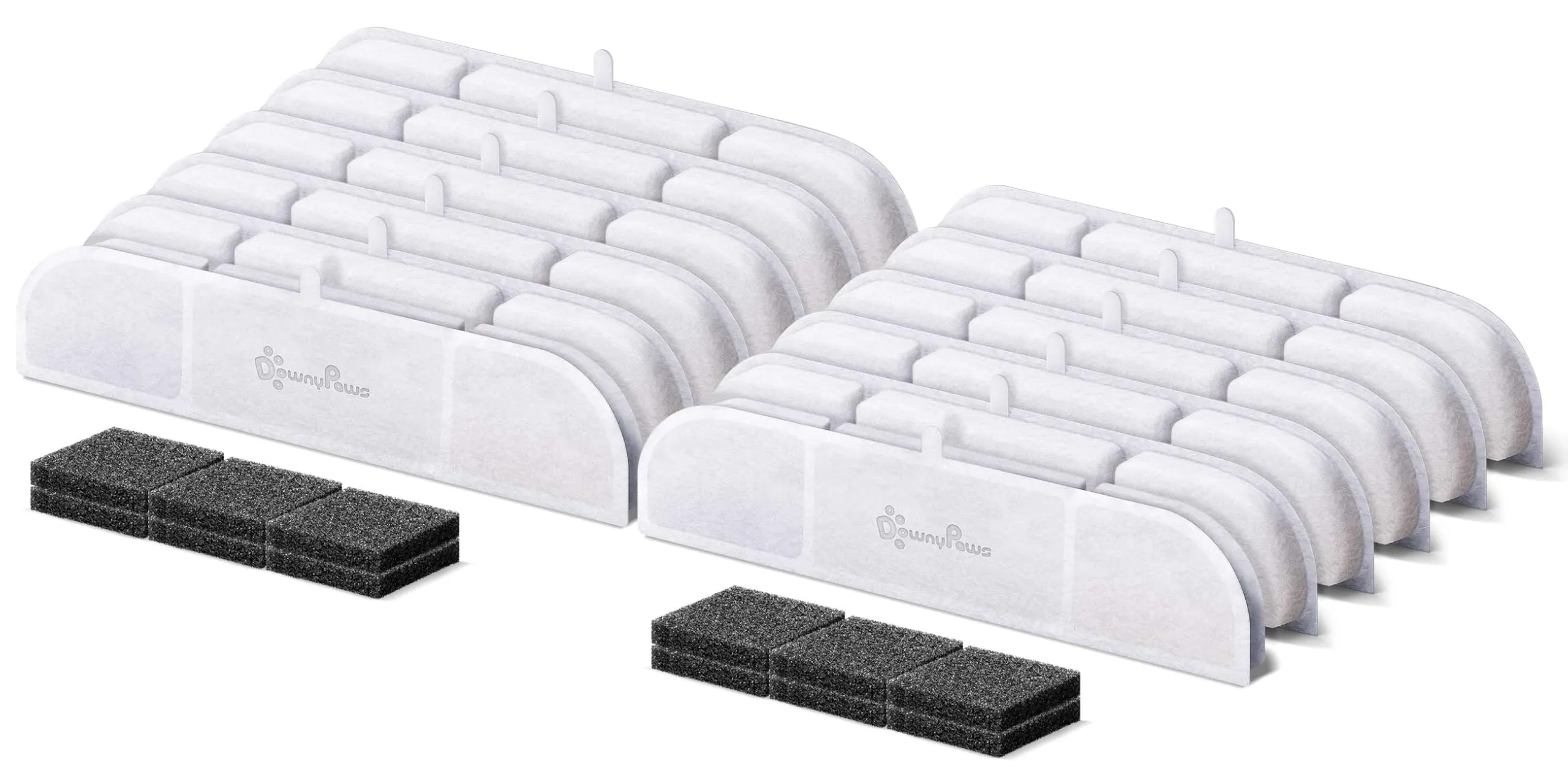 DownyPaws Filtri per Fontana Gatti DPWFP6, 12 Pezzi - immagine 1
