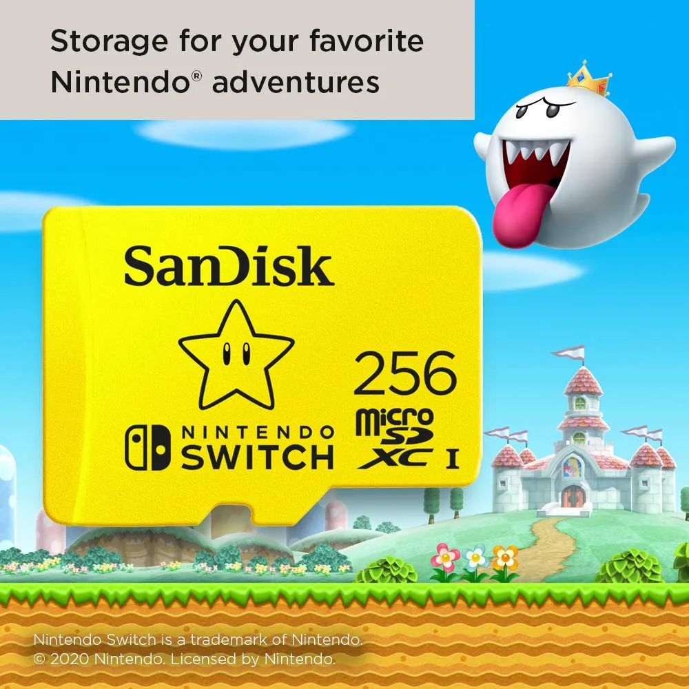 SanDisk 256GB microSDXC per Nintendo Switch, UHS-I Class 10 U3, fino a 100 MB/s - immagine 6