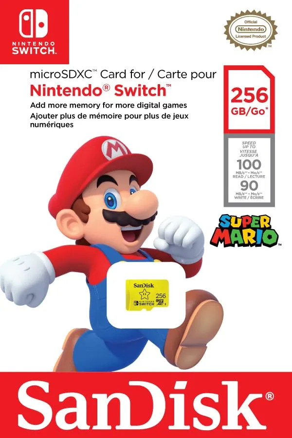 SanDisk 256GB microSDXC per Nintendo Switch, UHS-I Class 10 U3, fino a 100 MB/s - immagine 8