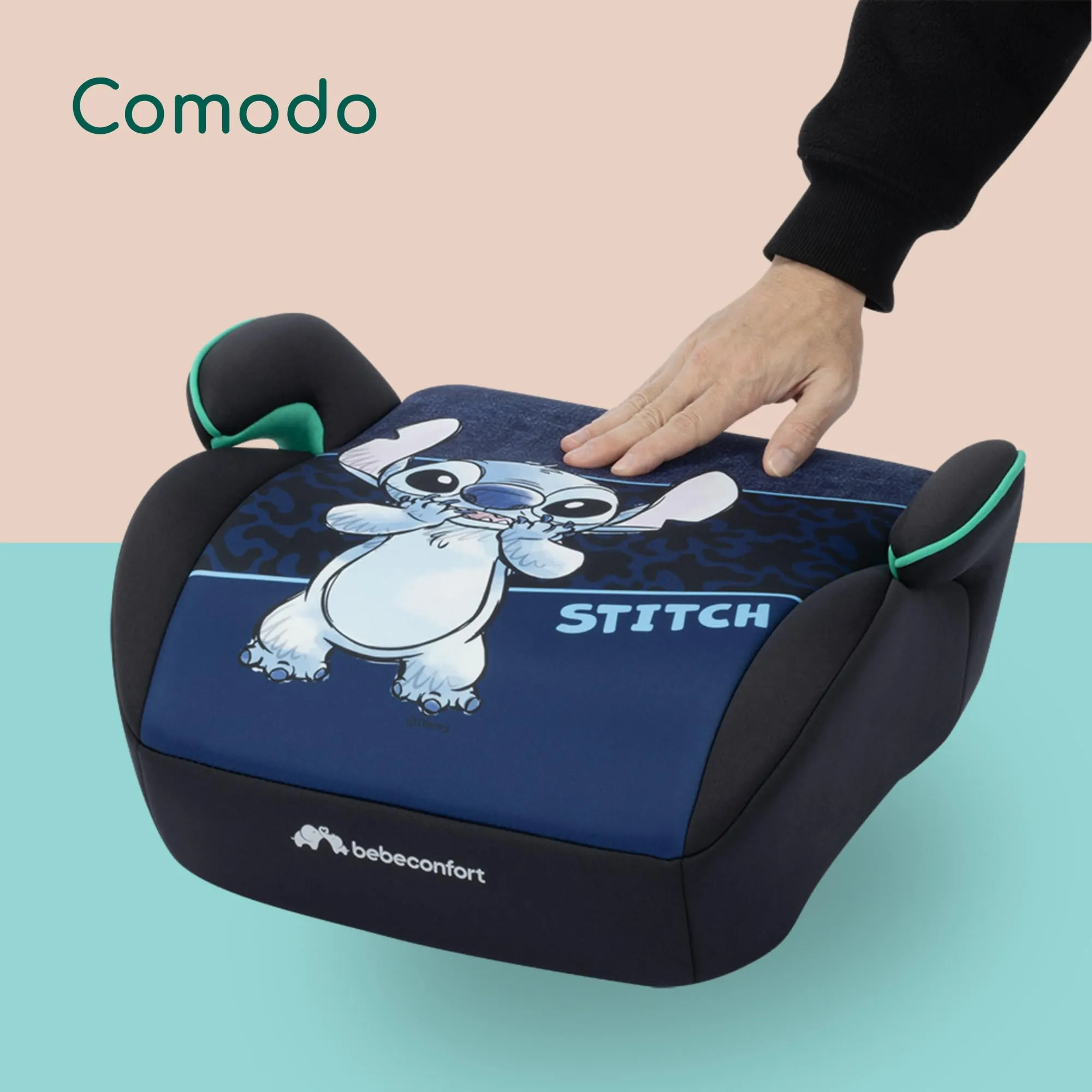 Bebeconfort Disney Manga i-Safe Rialzo Auto Bambini 6–12 Anni, 128–150 cm, Stitch - immagine 5
