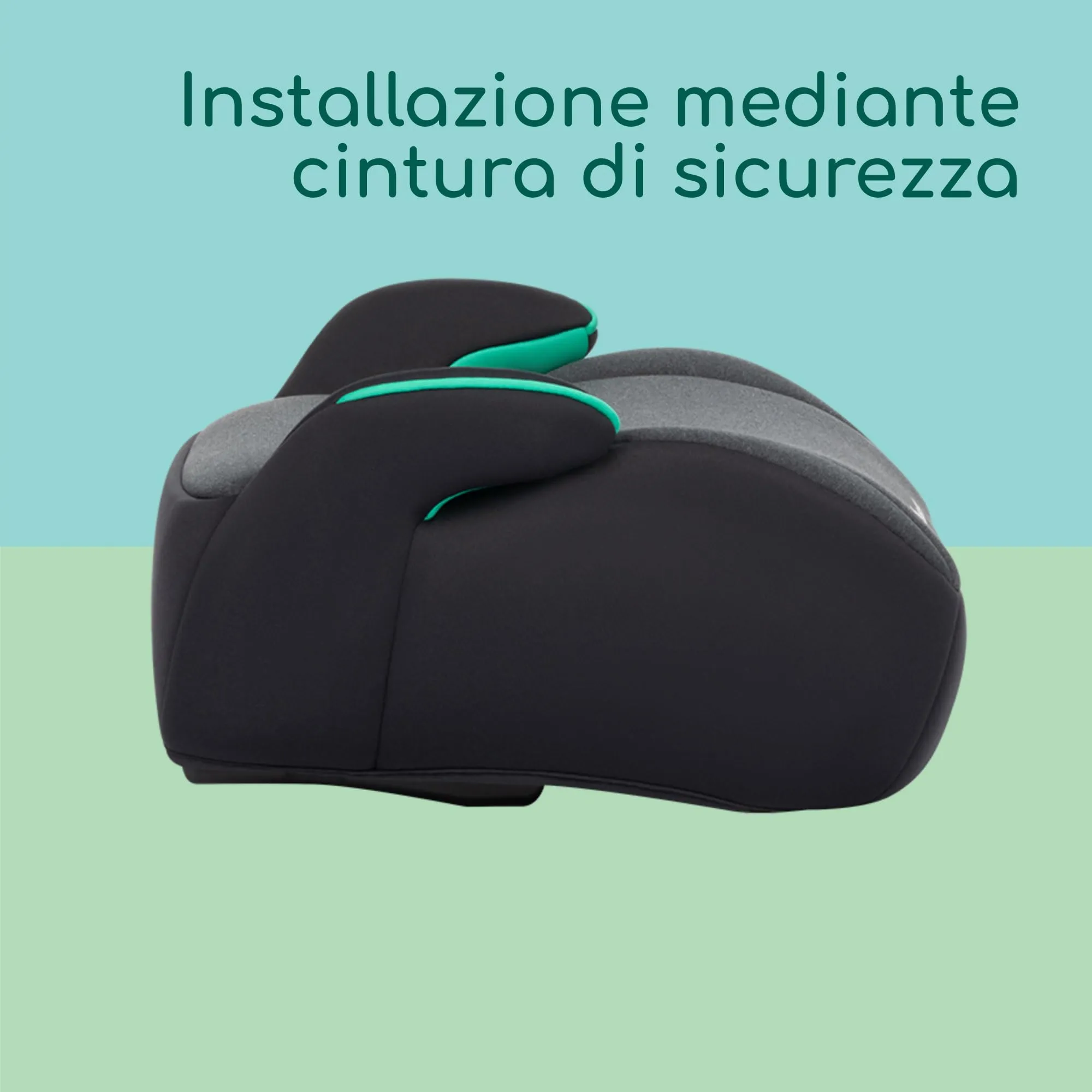 Bebeconfort Manga i-Safe Rialzo Auto, 128-150 cm, Tinted Black - immagine 3