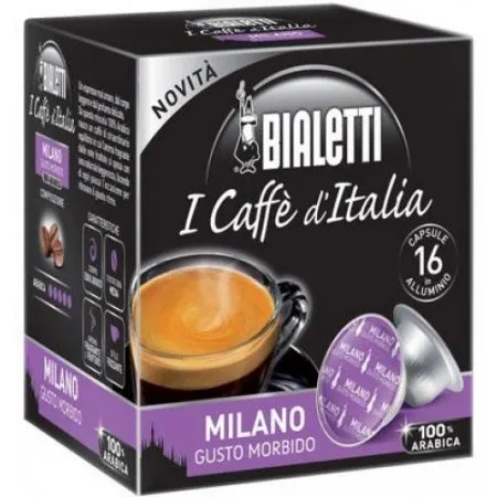 Bialetti Caffè d'Italia Milano, Intensità 7, 16 Capsules - immagine 1