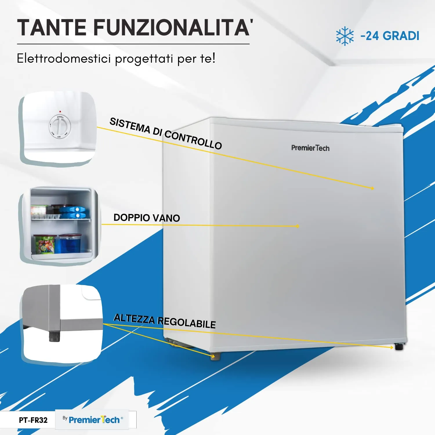 PremierTech Mini Congelatore 31 Litri 4 Stelle PT-FR32 - immagine 5