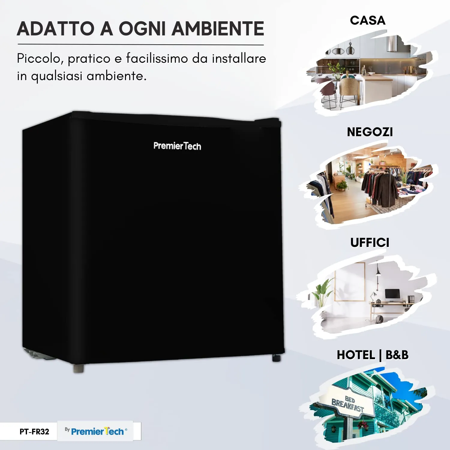PremierTech Mini Freezer 31 Litri Nero PT-FR32B - immagine 4