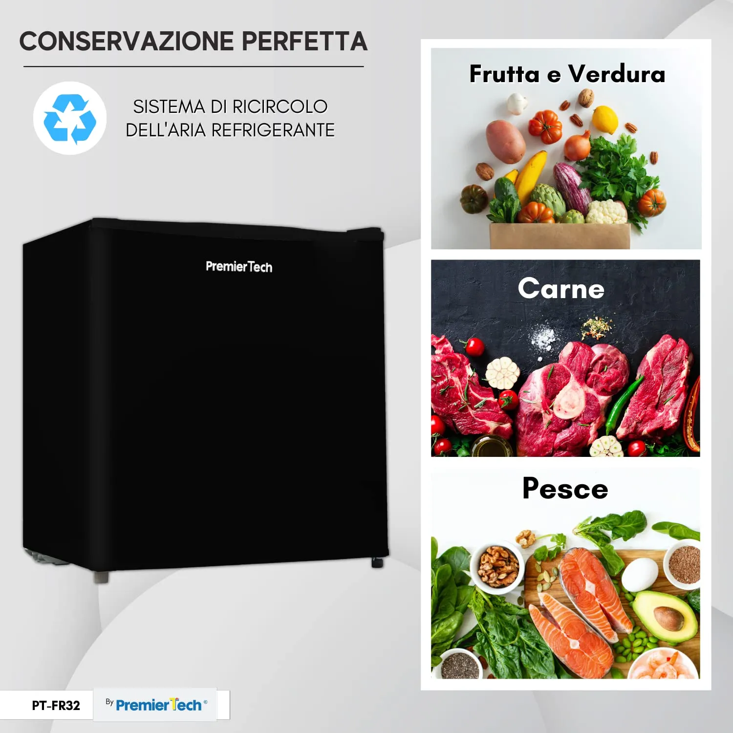 PremierTech Mini Freezer 31 Litri Nero PT-FR32B - immagine 5