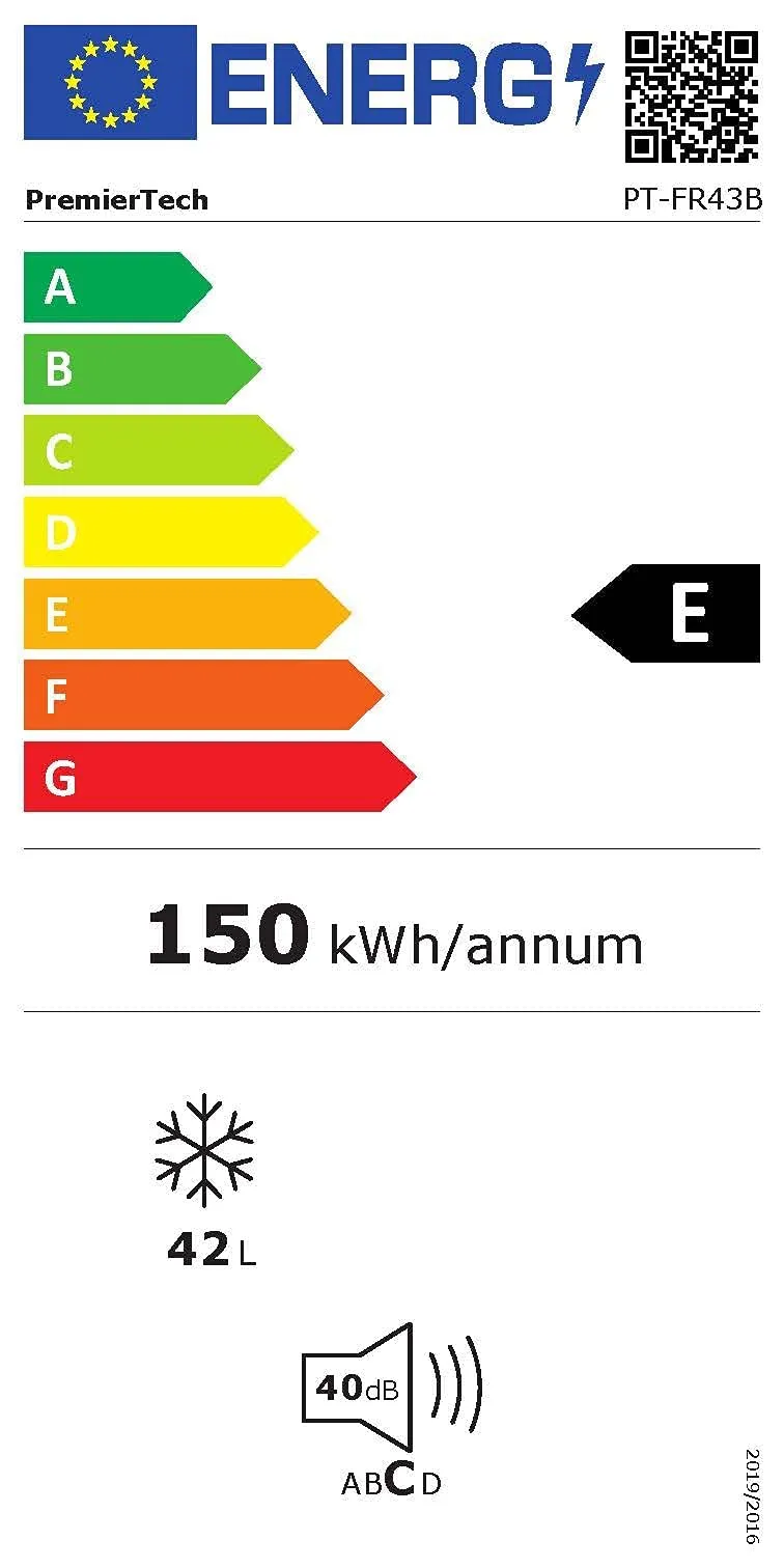 PremierTech Mini Congelatore da Tavolo 42 Litri Nero PT-FR43B - immagine 9