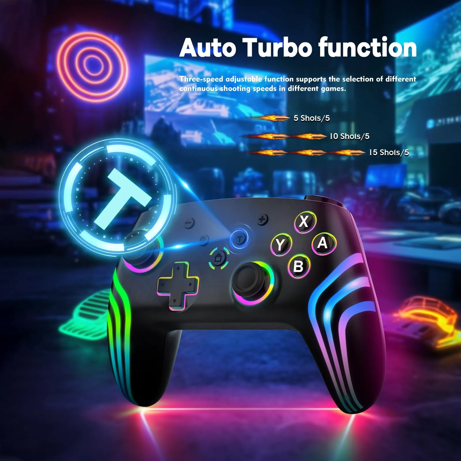 MYSTILUCK Controller Pro Wireless for Switch, Switch 2, Lite, OLED, PC - immagine 5