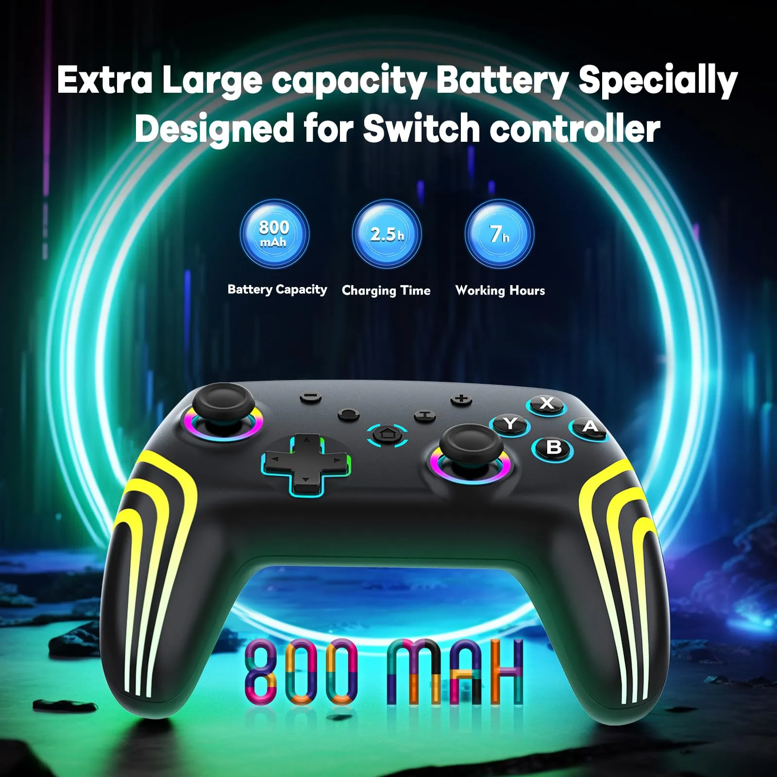 MYSTILUCK Controller Pro Wireless for Switch, Switch 2, Lite, OLED, PC - immagine 6