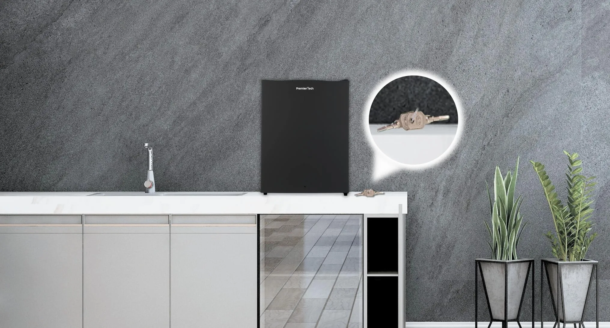 PremierTech Mini Congelatore 42 Litri Nero con Serratura 4 Stelle PT-FR43BK - immagine 5
