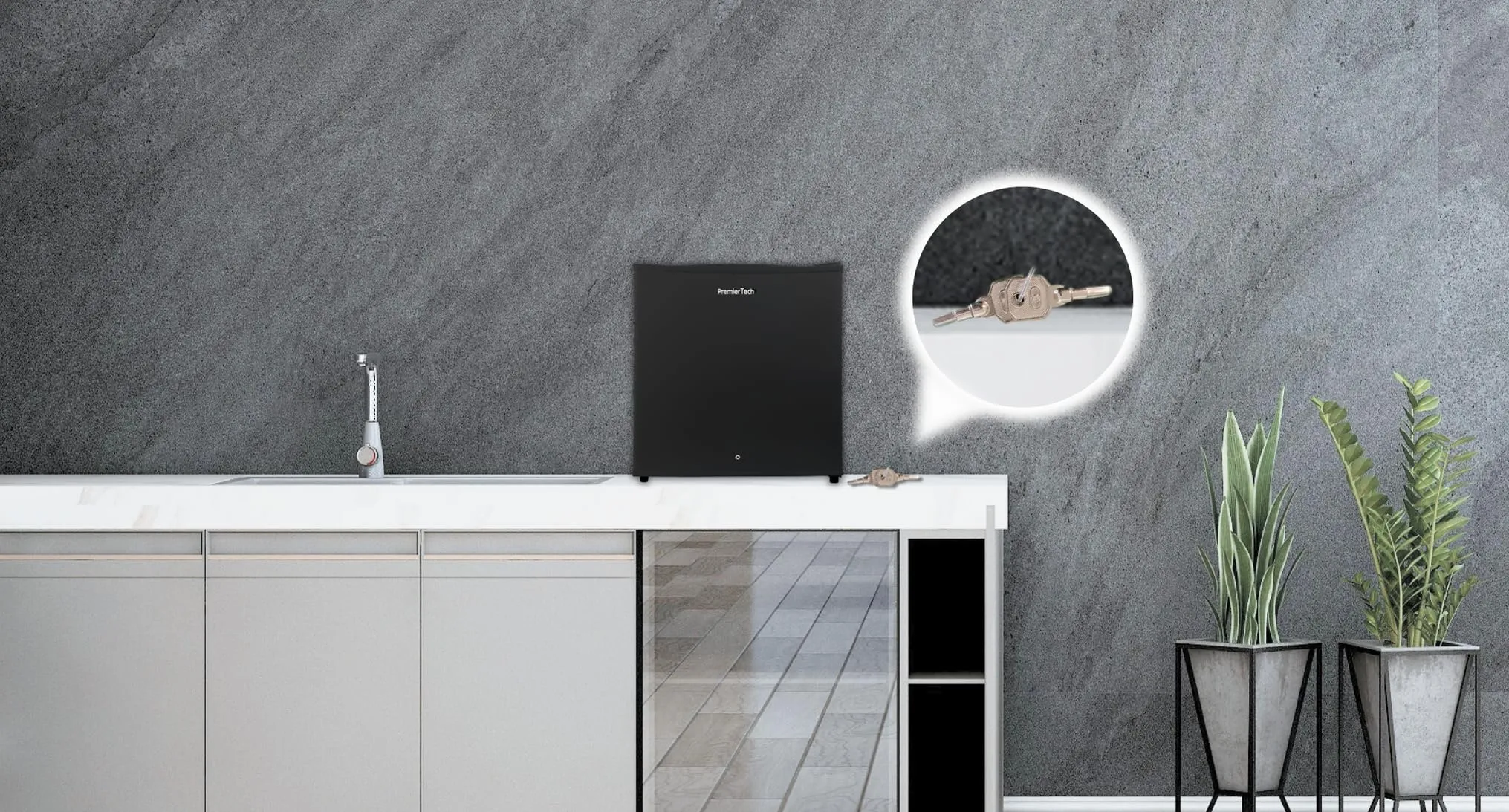 PremierTech Mini Congelatore 31 Litri Nero con Serratura 4 Stelle PT-FR32BK - immagine 5