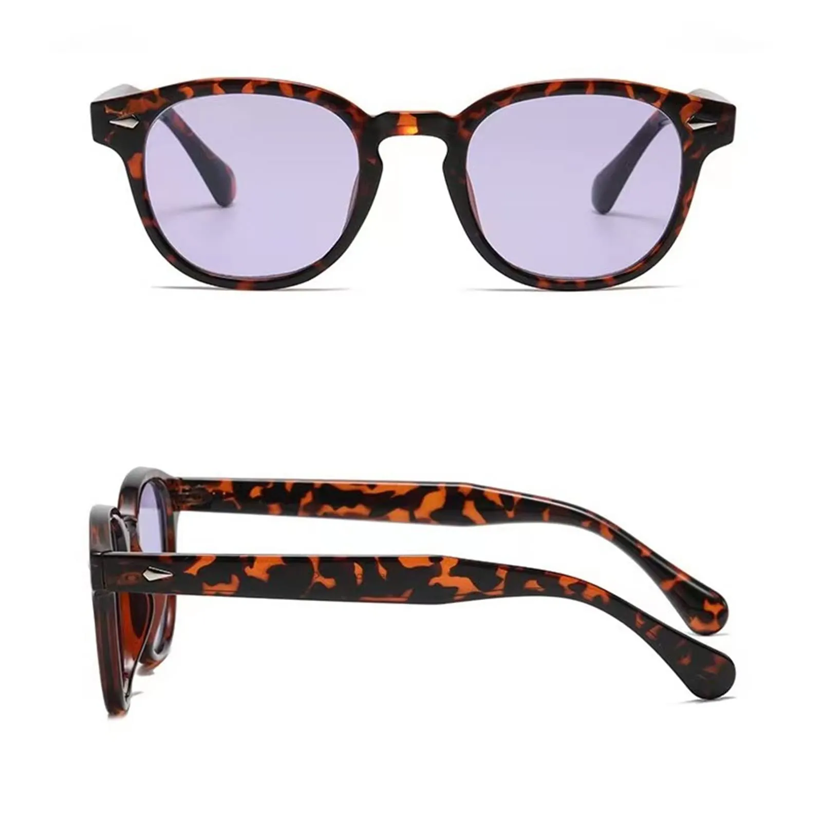 LHSDMOAT Occhiali da sole sportivi vintage anni '70 rotondi UV400 TR5095K per uomo e donna - immagine 2