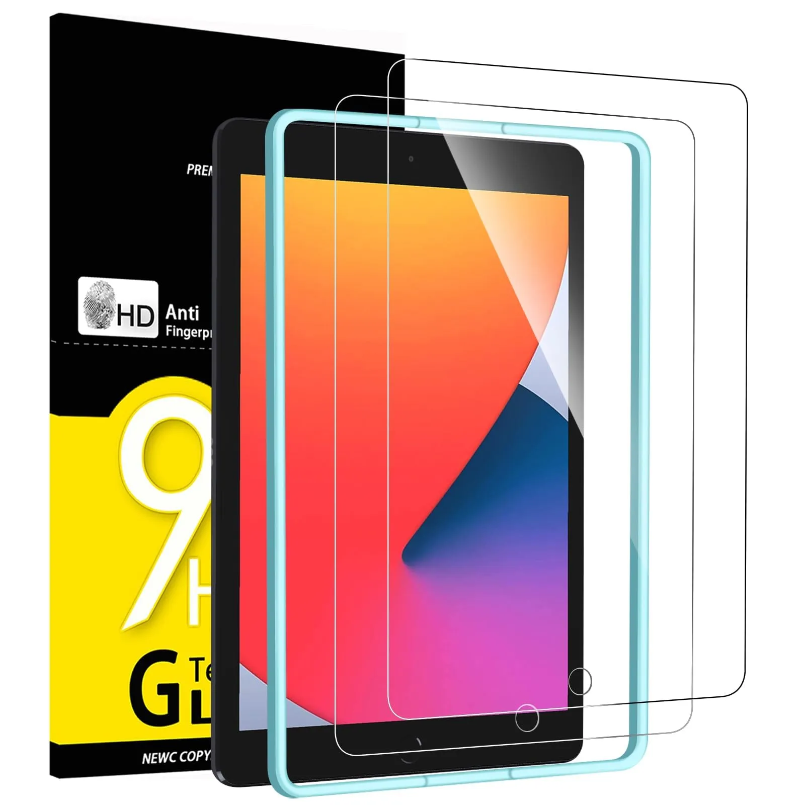 NEW'C Pellicola in Vetro Temperato per iPad 9/8/7 10,2 pollici - immagine 1