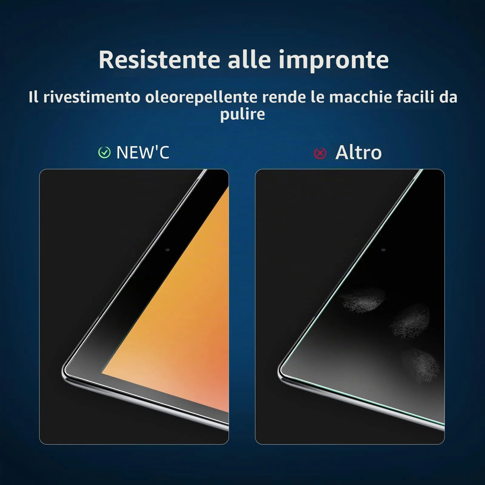 NEW'C Pellicola in Vetro Temperato per iPad 9/8/7 10,2 pollici - immagine 4