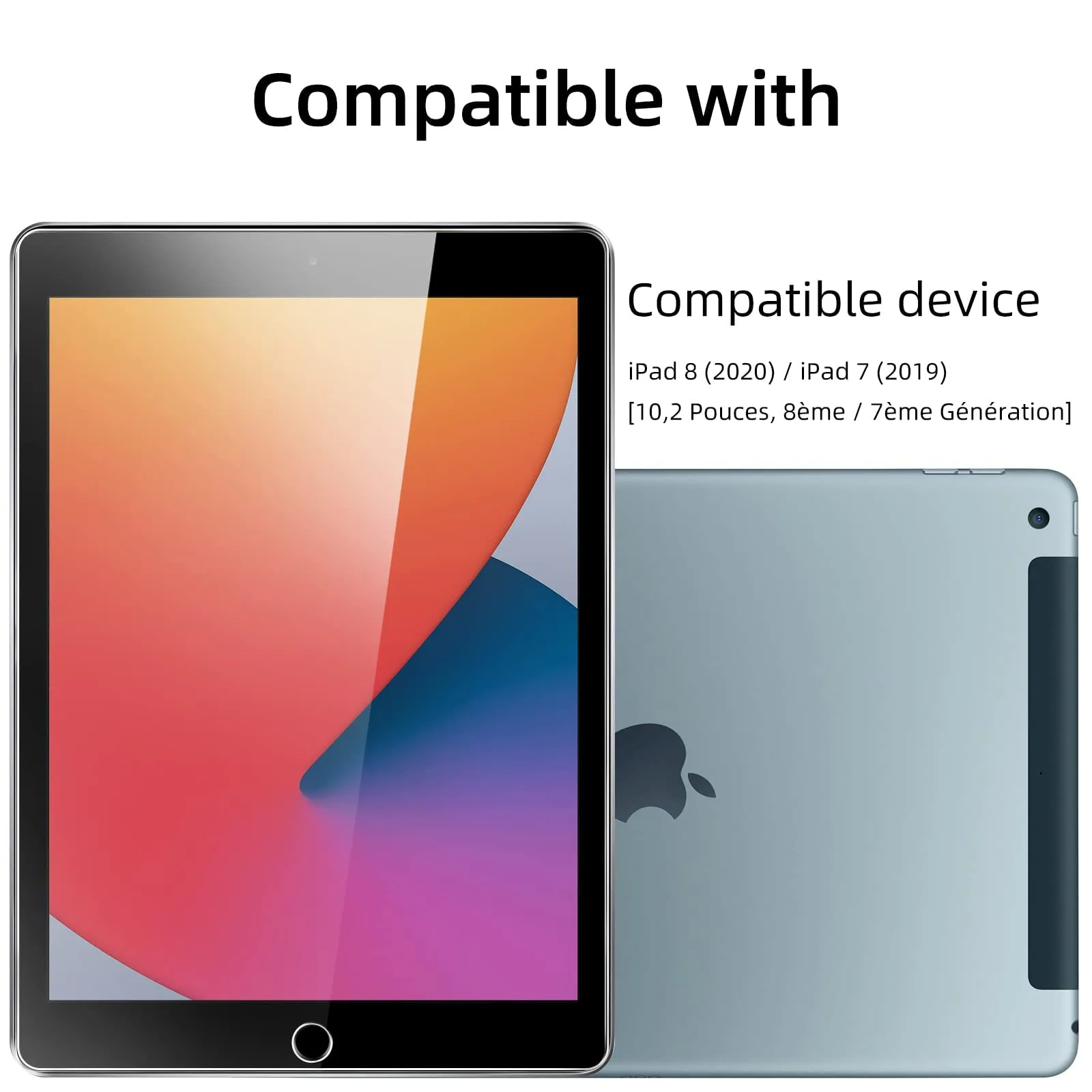 NEW'C Pellicola in Vetro Temperato per iPad 9/8/7 10,2 pollici - immagine 7