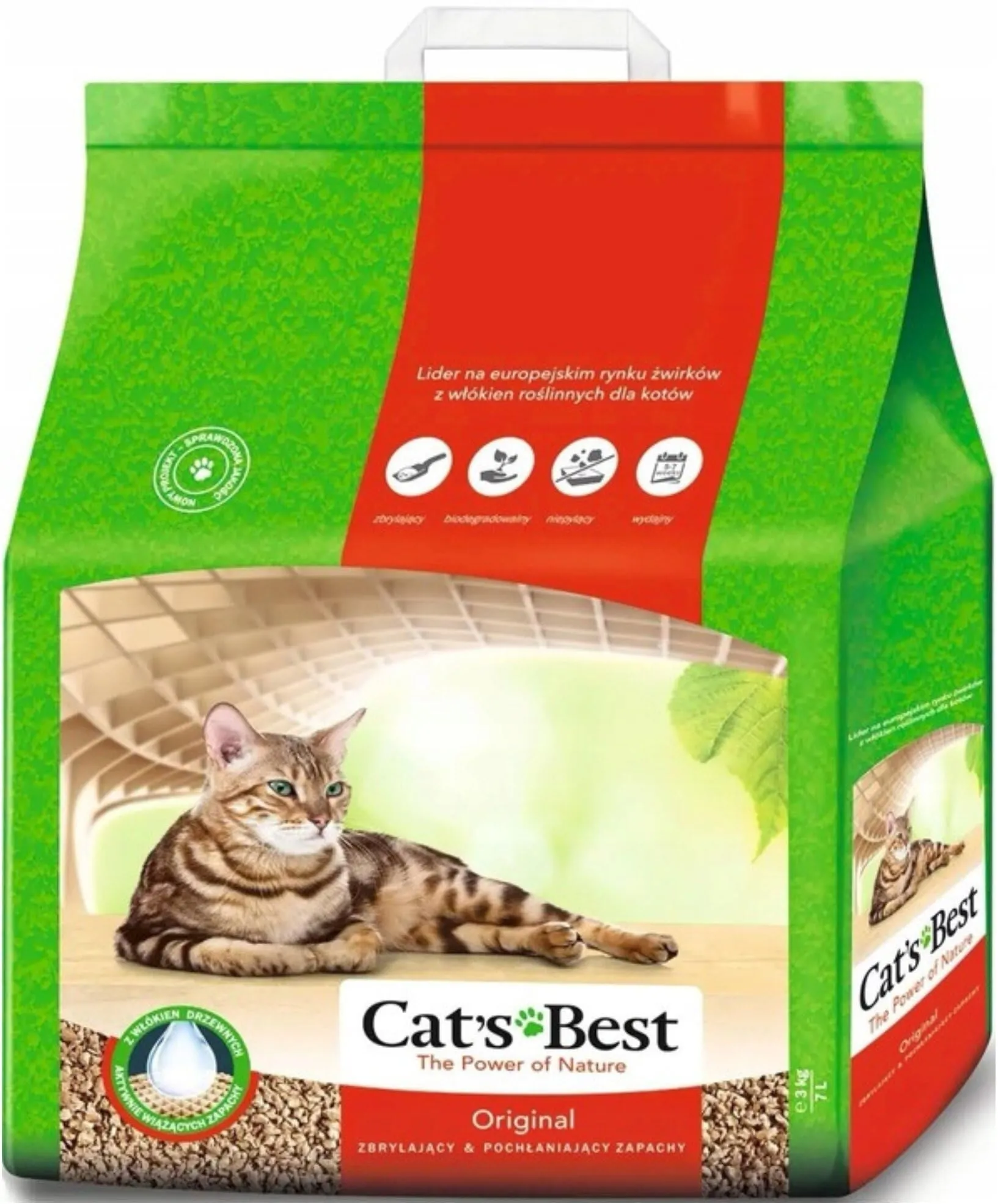 Cat's Best Okoplus Lettiera per Gatti 3kg - immagine 1