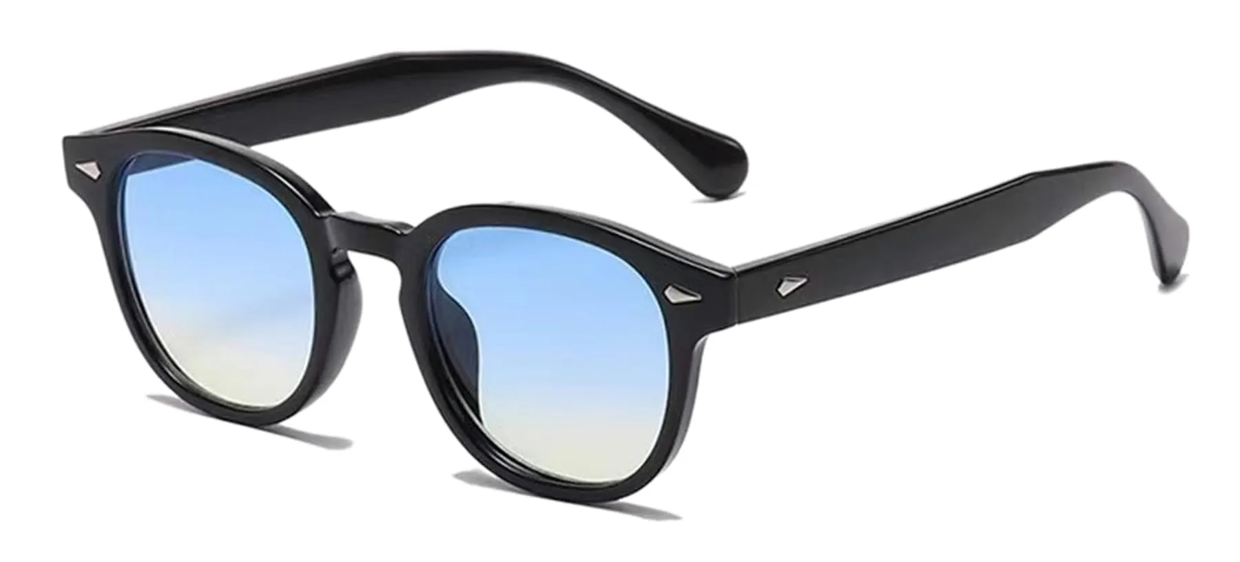 LHSDMOAT Occhiali da Sole Sportivi Vintage Anni '70 Rotondi UV400 Stile Depp per Uomo e Donna - immagine 1
