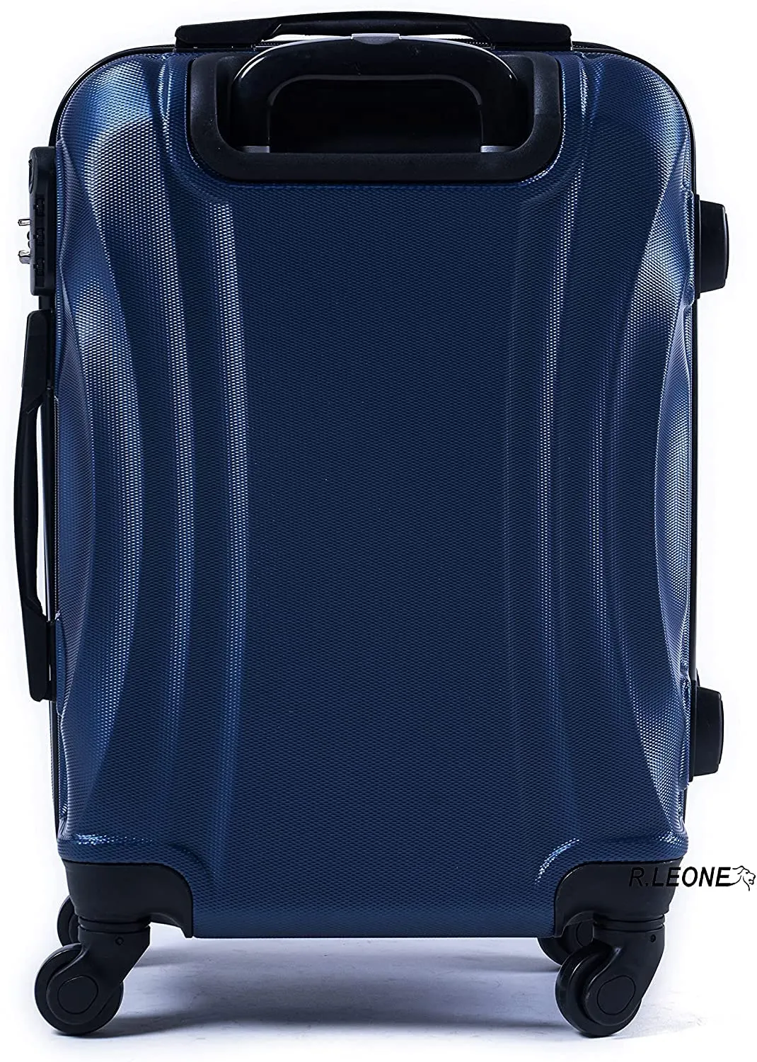 R.Leone Trolley in ABS 2037MAX con Ruote Rimovibili 60x40x20 cm (55x40x20 cm senza ruote) Verde Scuro - immagine 4