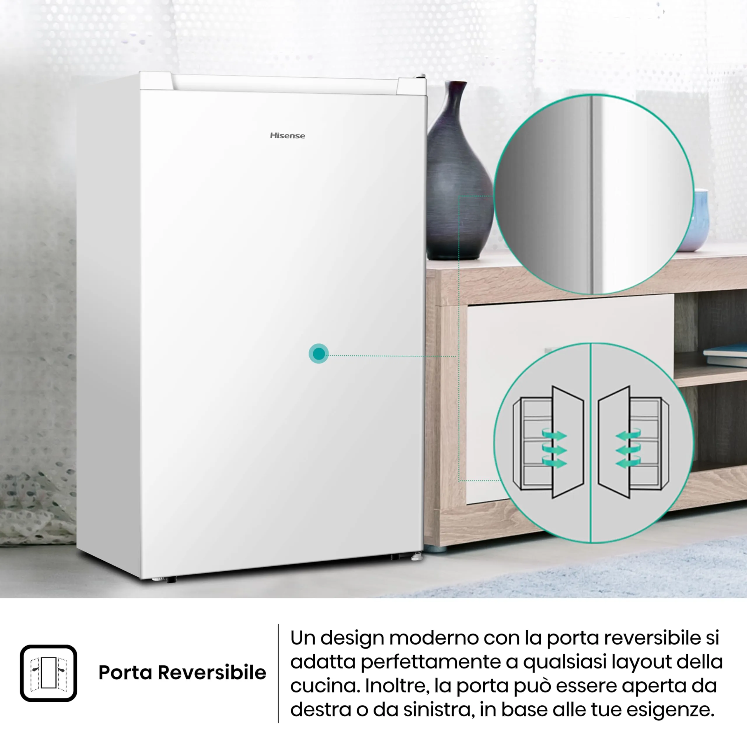 Hisense MUZ4859E Congelatore Verticale Bianco 61L - immagine 5