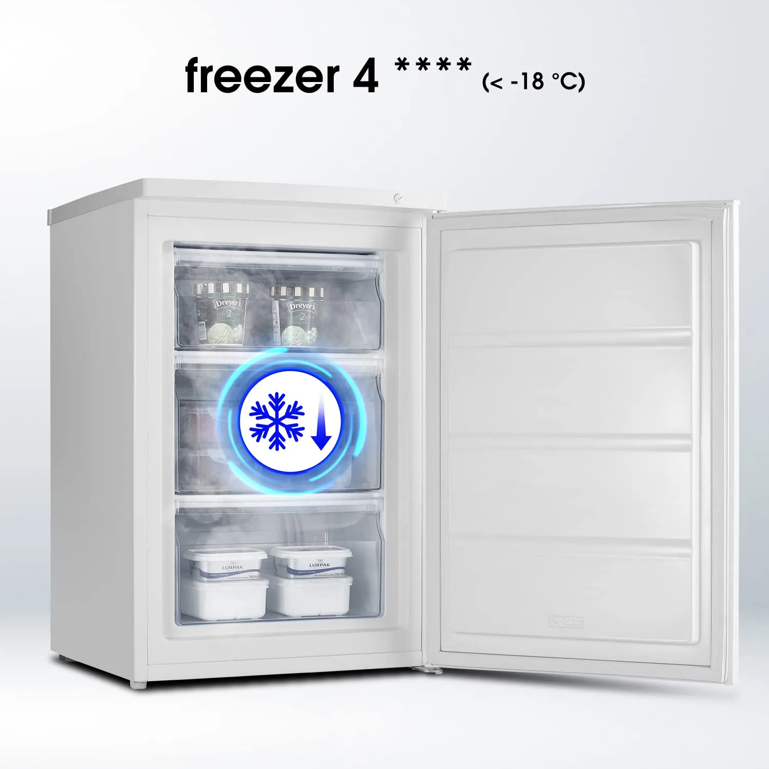 Hisense FV105D4BW21 Congelatore Sottotavolo Monoporta, 82 Litri, Bianco - immagine 3