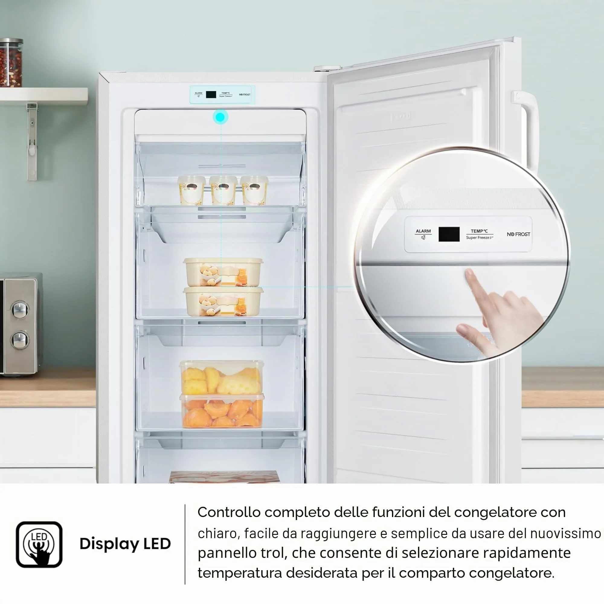 Congelatore Verticale Hisense FV191N4AW2 155 Litri Classe E - immagine 6