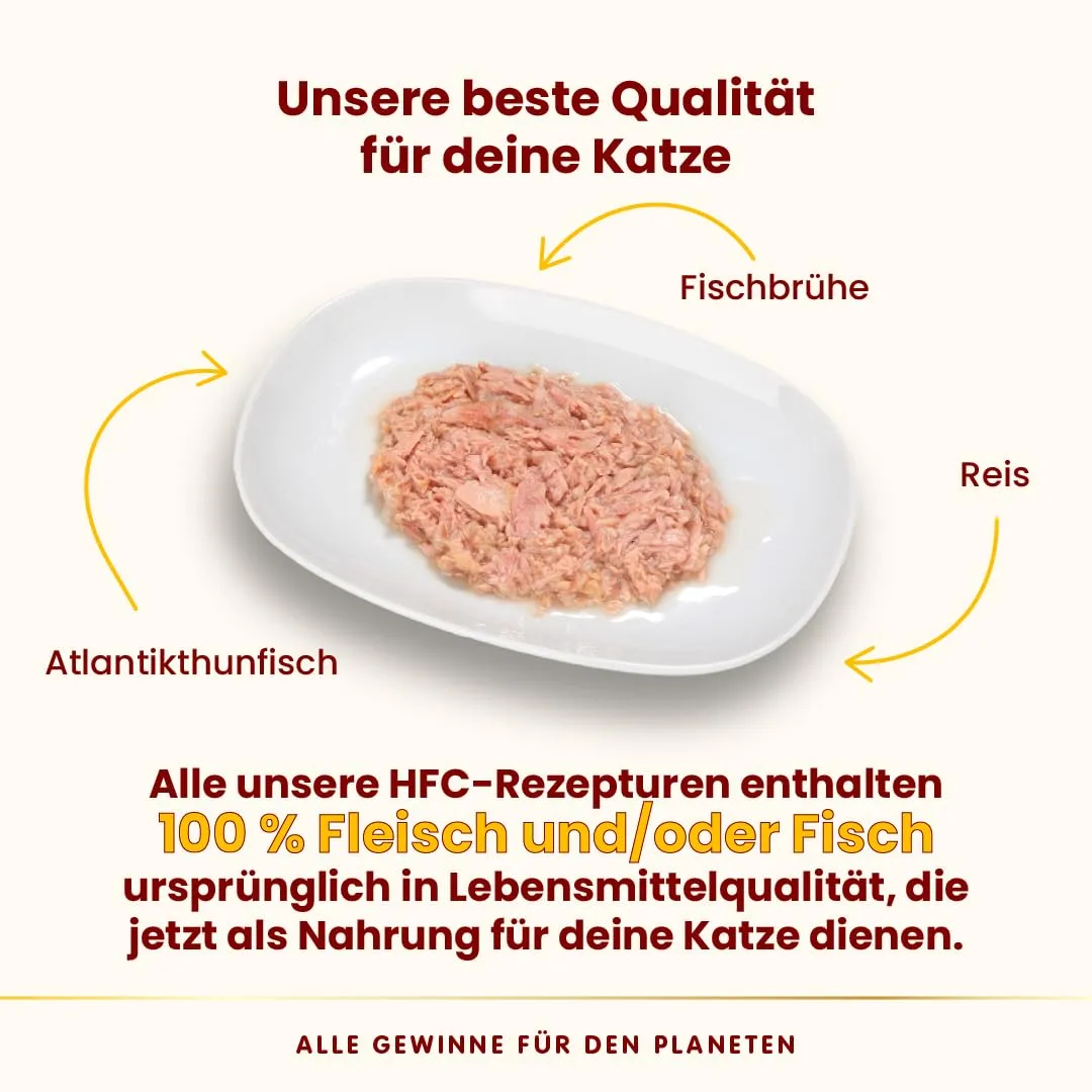 Almo Nature HFC Natural Alimento Umido per Gatti - Tonno dell'Atlantico - 280g, 12 Pezzi - immagine 3