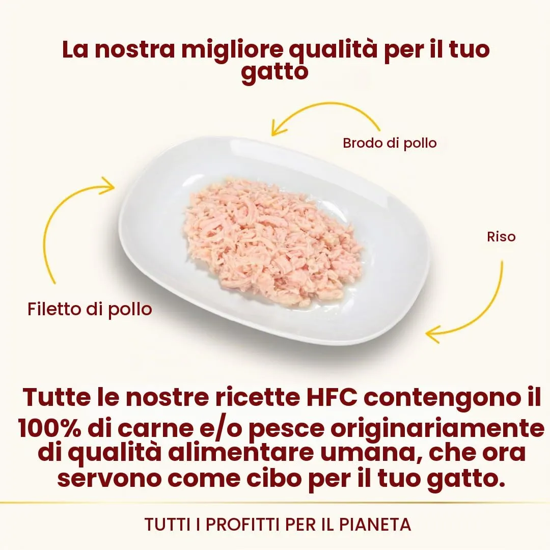 Almo Nature HFC Natural Alimento Umido per Gatti Filetto di Pollo 280g (12 pezzi) - immagine 3