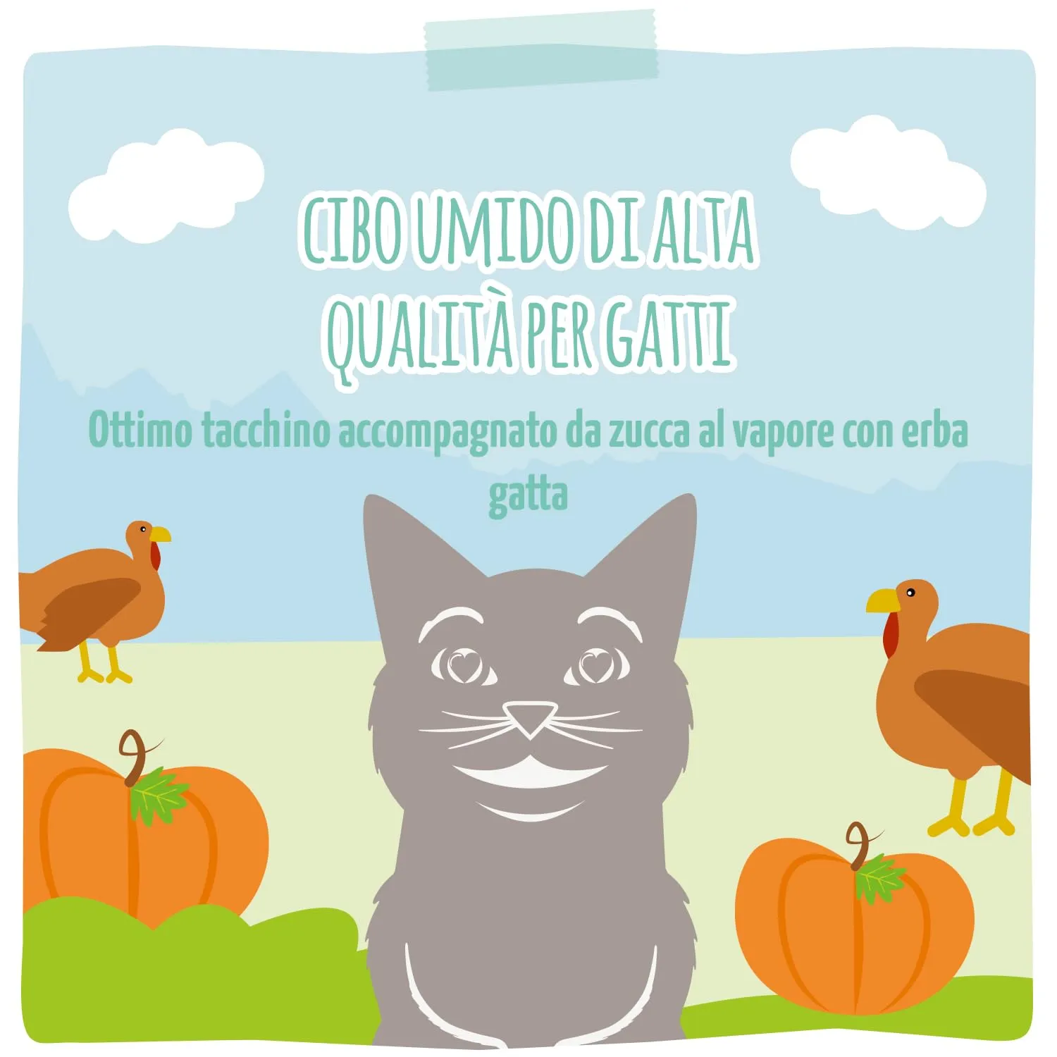 MjAMjAM Quetschie Cibo Umido per Gatti al Tacchino e Zucca, Senza Cereali, 12 x 125 g - immagine 6