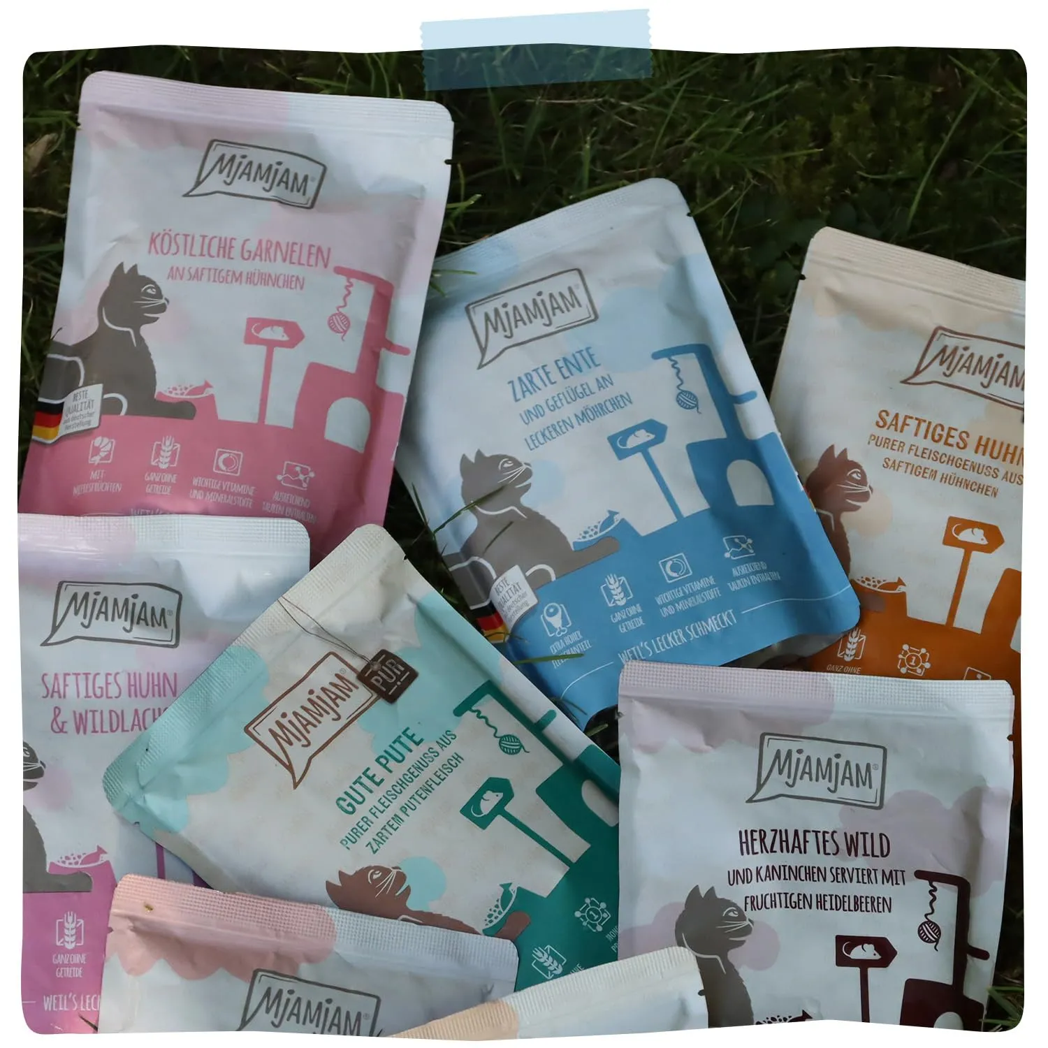 MjAMjAM Cibo Umido per Gatti Anatra e Pollame con Carote, Senza Cereali, 6 x 800 g - immagine 7