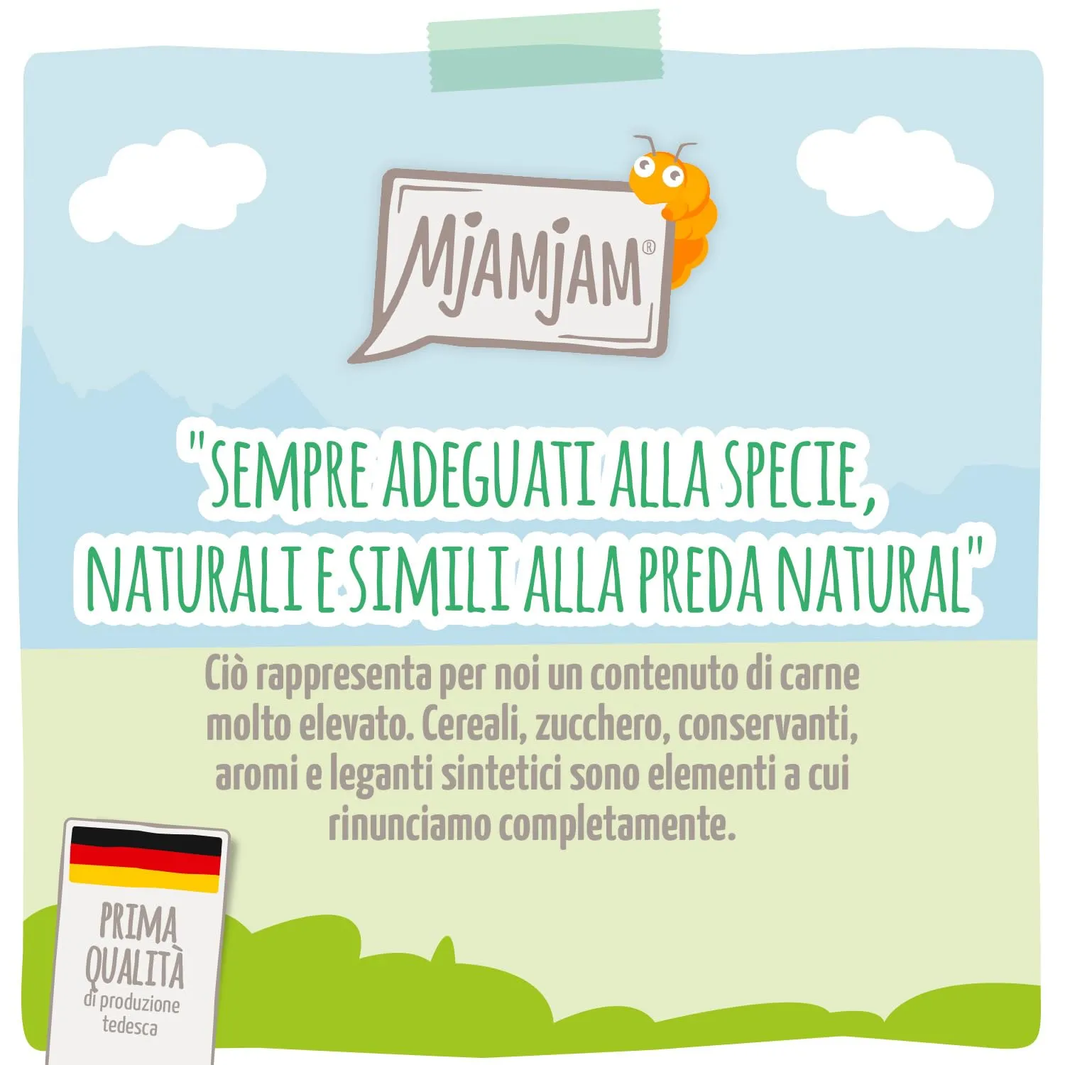 MjAMjAM Cibo Umido Premium per Gatti, Insetti con Pollo, Senza Cereali, 6 x 400 g - immagine 2