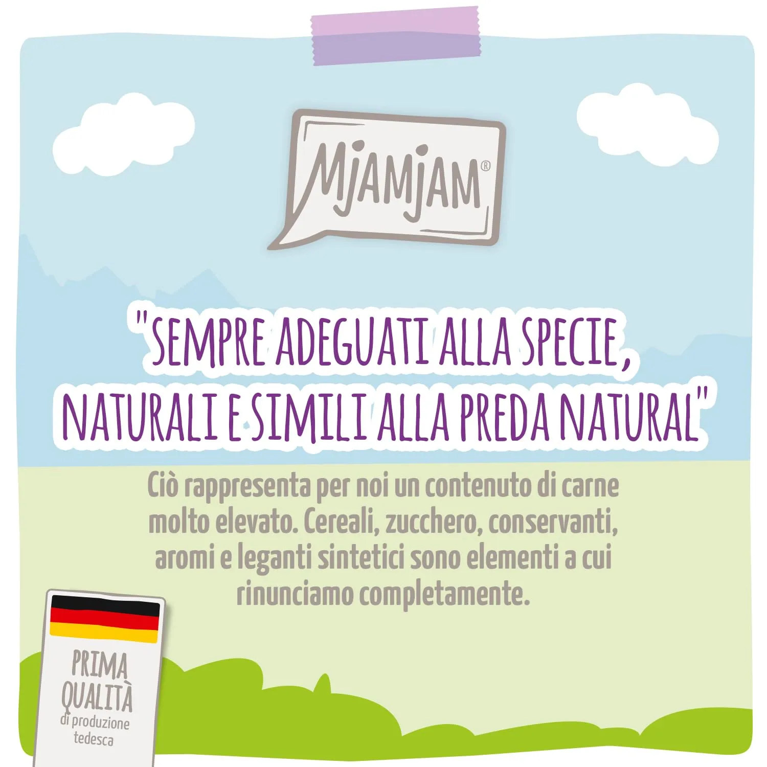 MjAMjAM Quetschie Cibo Umido per Gatti Tacchino e Carote, Senza Cereali, 12 x 125 g - immagine 2