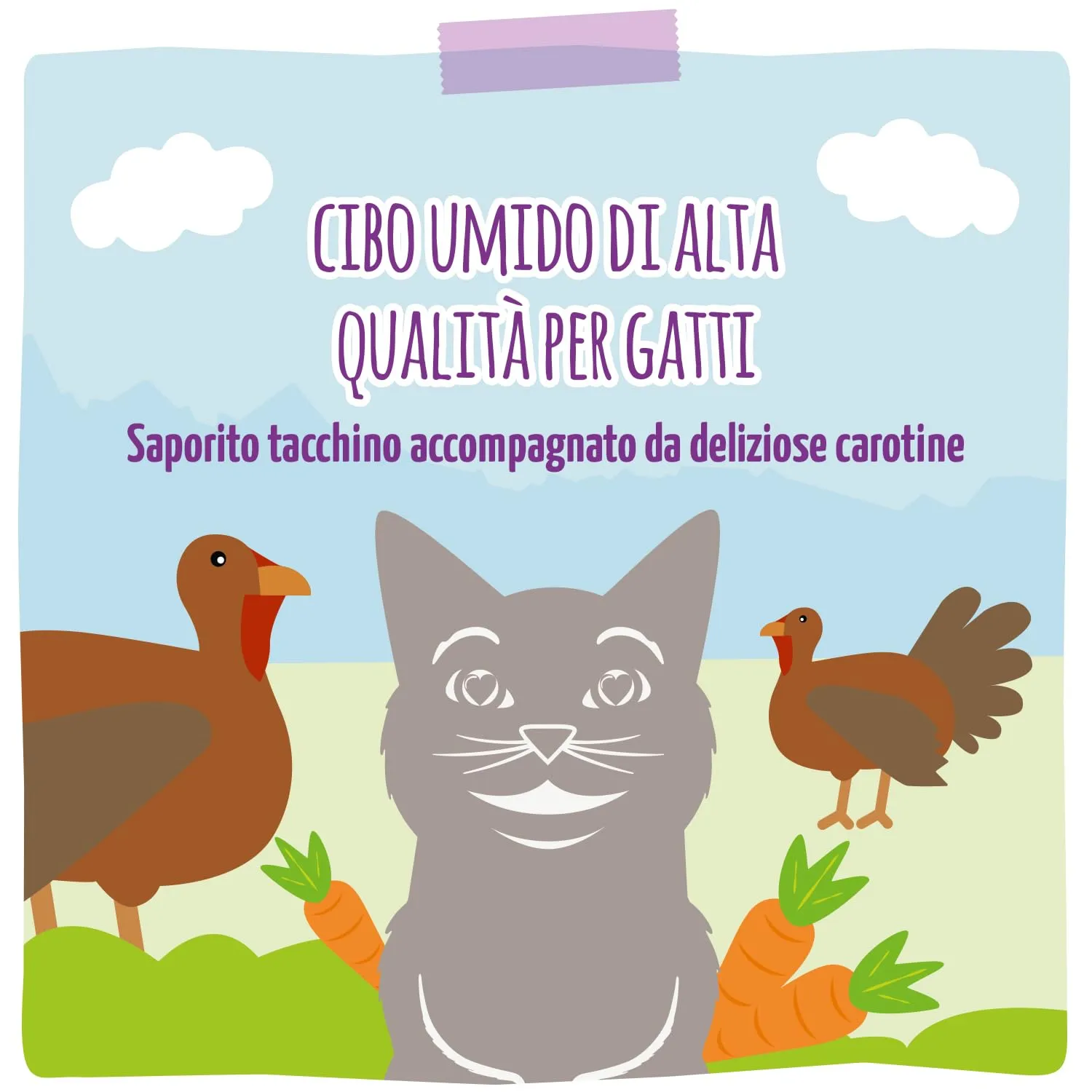 MjAMjAM Quetschie Cibo Umido per Gatti Tacchino e Carote, Senza Cereali, 12 x 125 g - immagine 6
