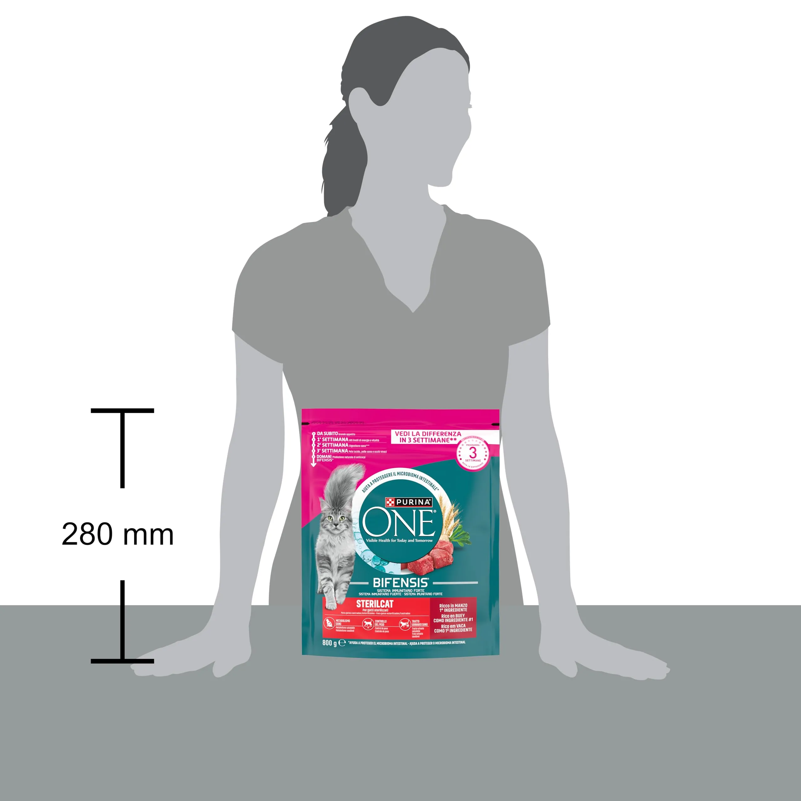 Purina One Bifensis Sterilcat Crocchette Gatti Adulti, 8 x 800g - immagine 4