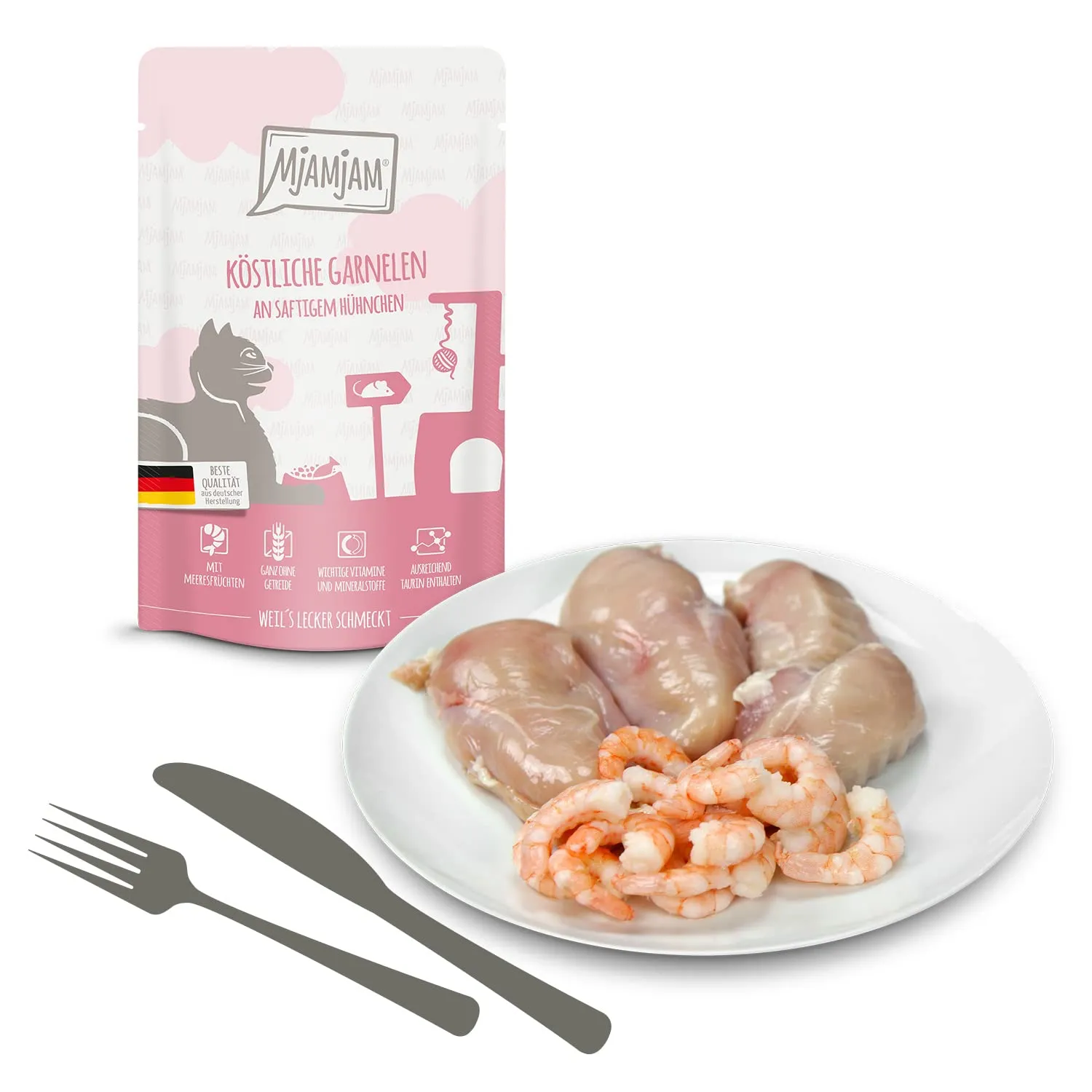 MjAMjAM Cibo Umido Premium per Gatti Senza Cereali, 12 x 125 g - immagine 7