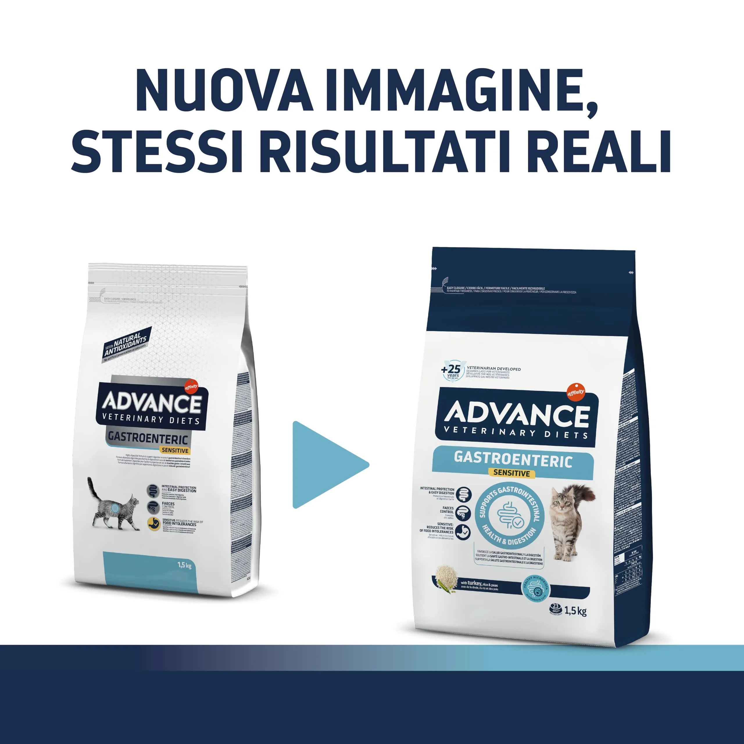 Affinity Advance Veterinary Diets Gastroenteric Sensitive Cat Food, 1.5kg - immagine 2