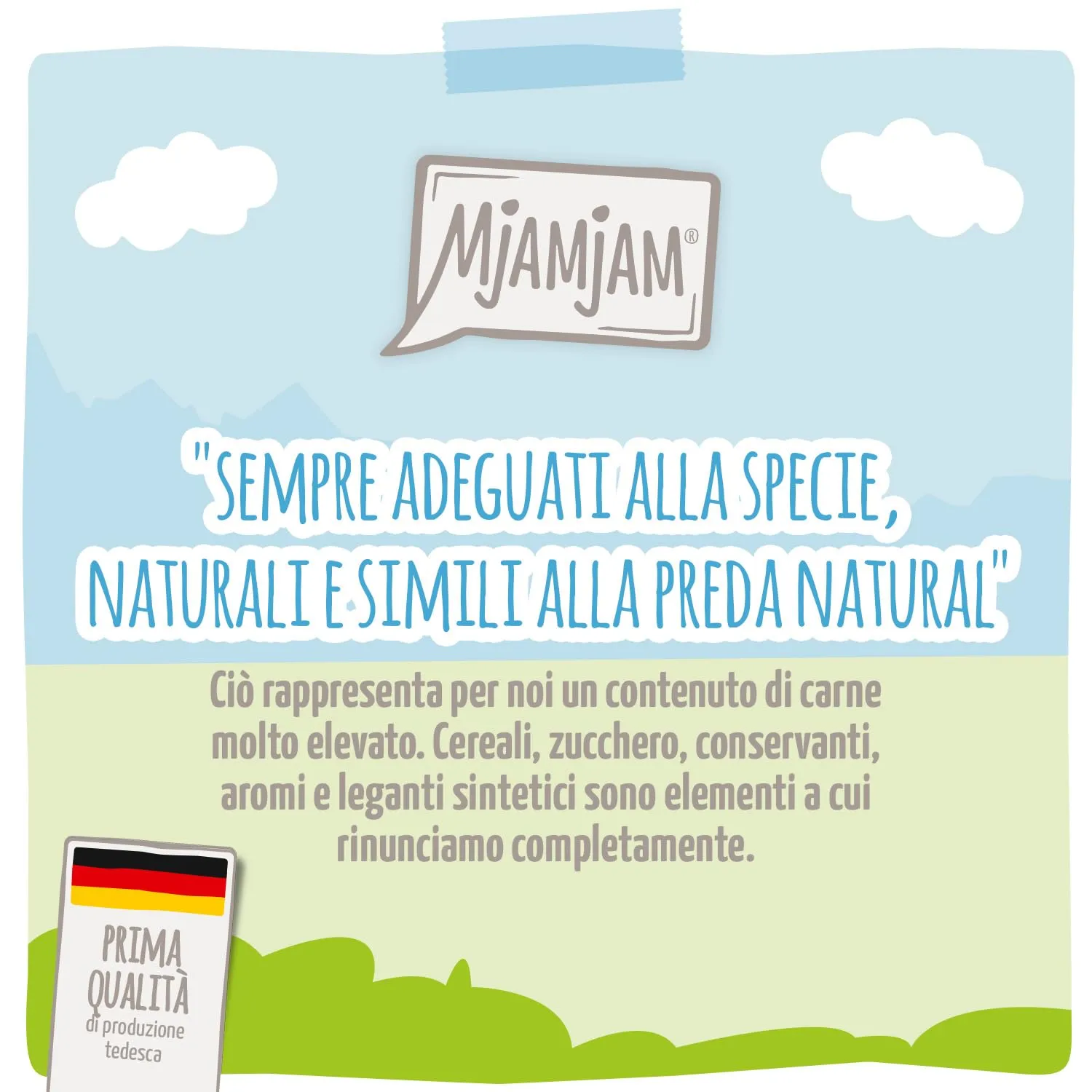 MjAMjAM Quetschie Cibo Umido per Gatti Anatra, Pollame e Carote, Senza Cereali, 12 x 125 g - immagine 2