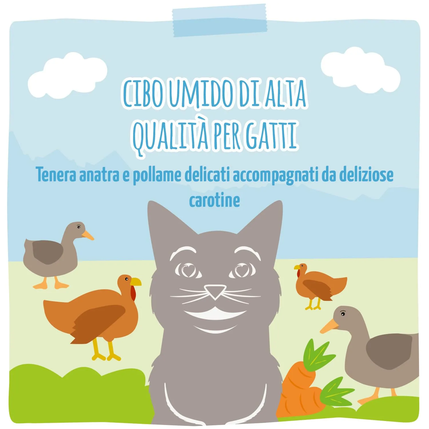 MjAMjAM Quetschie Cibo Umido per Gatti Anatra, Pollame e Carote, Senza Cereali, 12 x 125 g - immagine 5