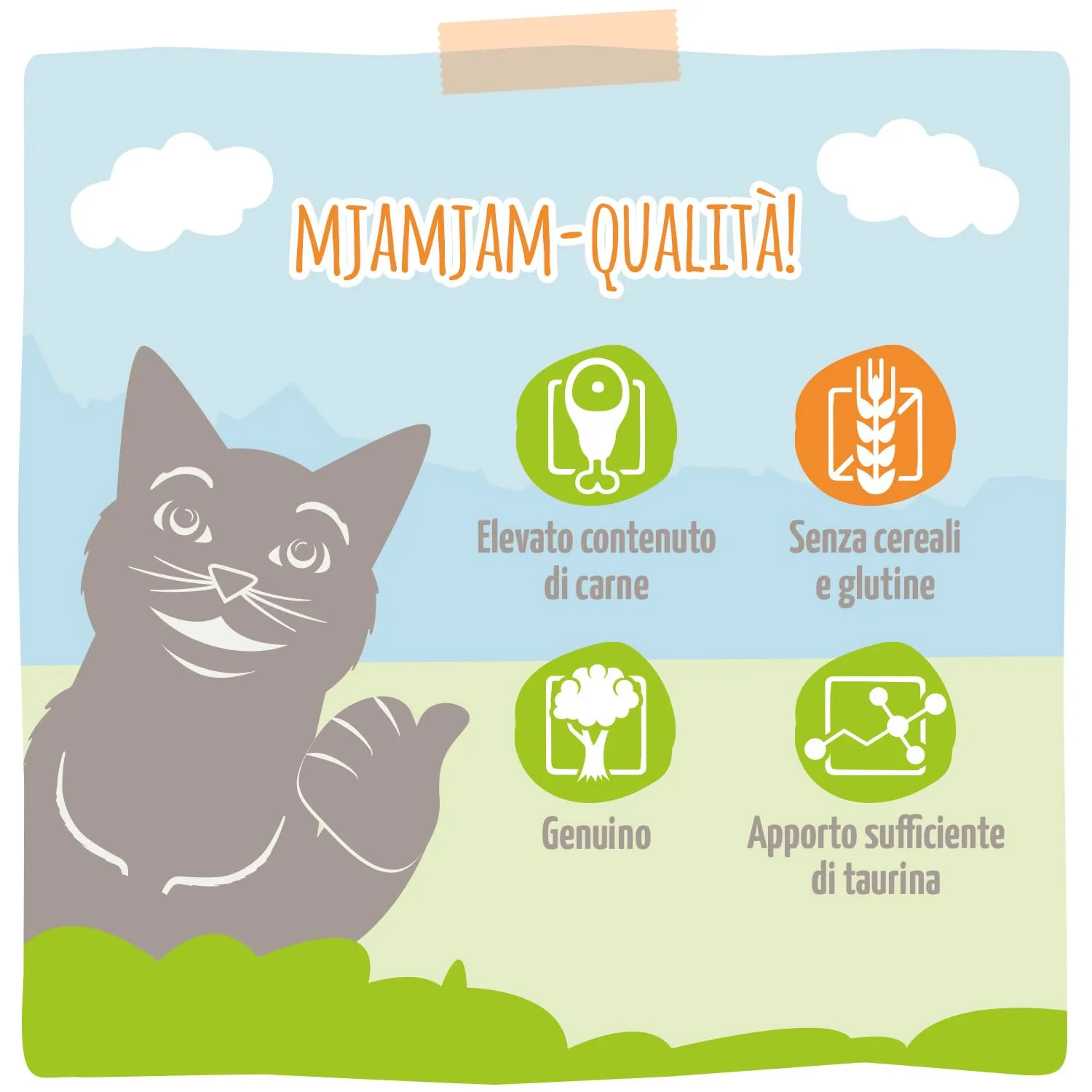 MjAMjAM Cibo Umido per Gatti Pollo e Carote, Senza Cereali, 6 x 200 g - immagine 5