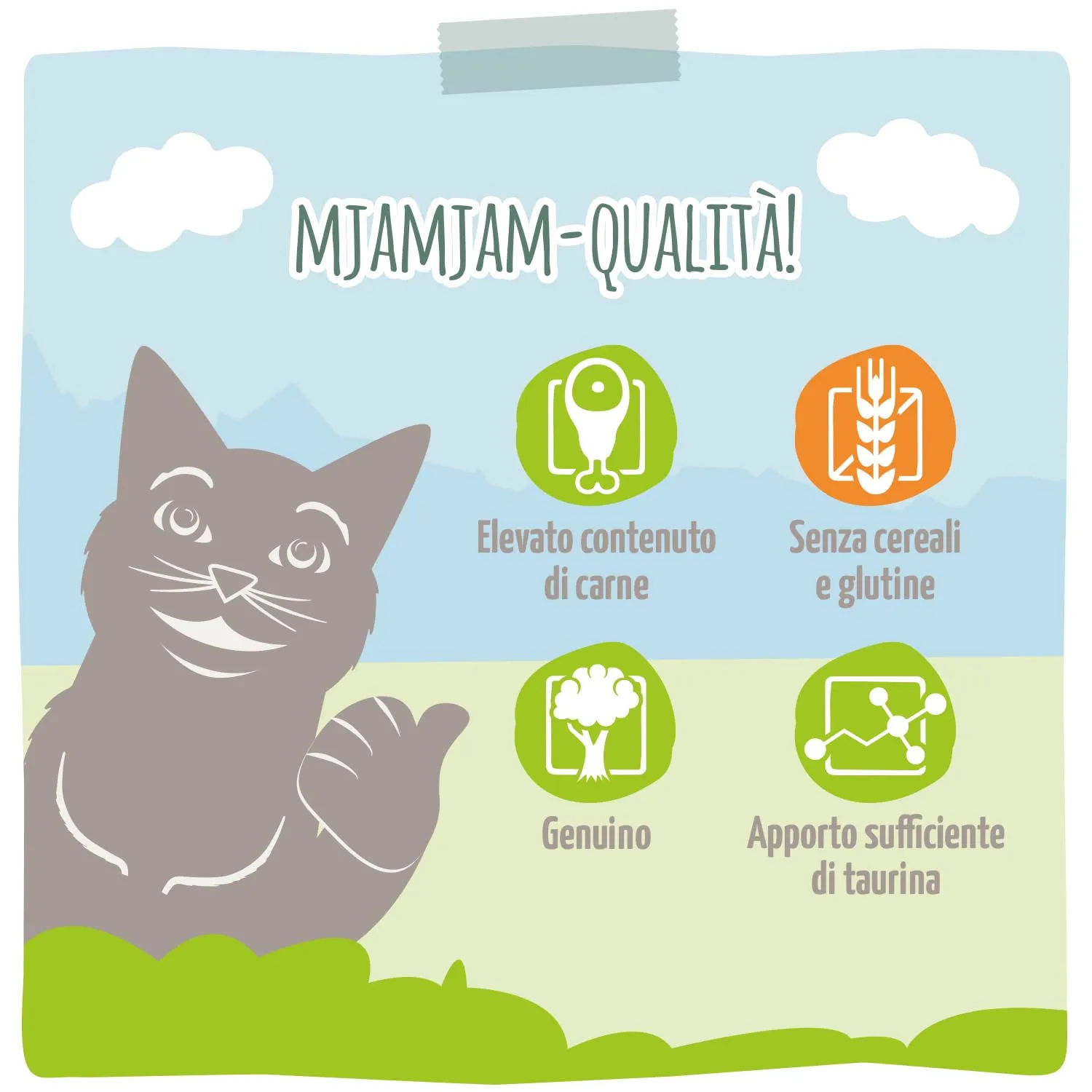 MjAMjAM Cibo Umido per Gatti Vitello e Tacchino con Carote, Senza Cereali, 6 x 800 g - immagine 6