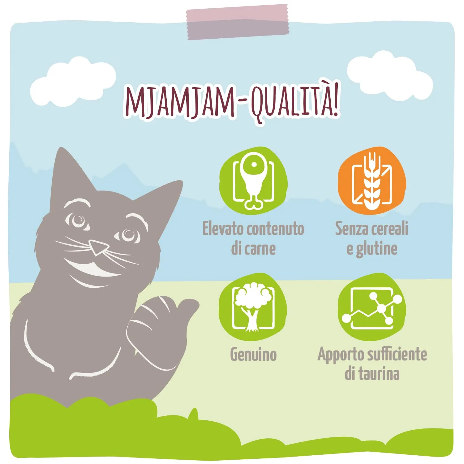 MjAMjAM Cibo Umido per Gatti Selvaggina e Coniglio con Mirtilli, Senza Cereali, 6 x 800 g - immagine 5