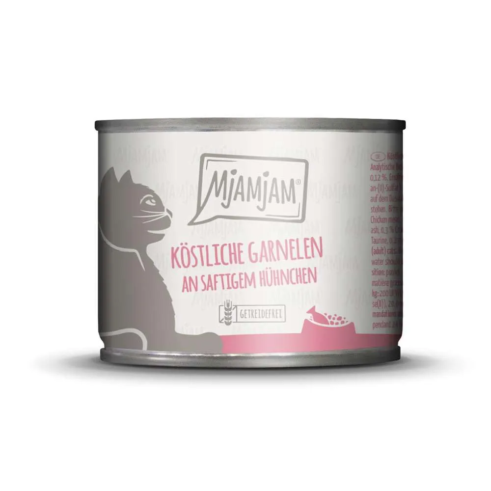 MjAMjAM Cibo Umido per Gatti Gamberetti e Pollo, Senza Cereali, 6 x 200 g - immagine 4