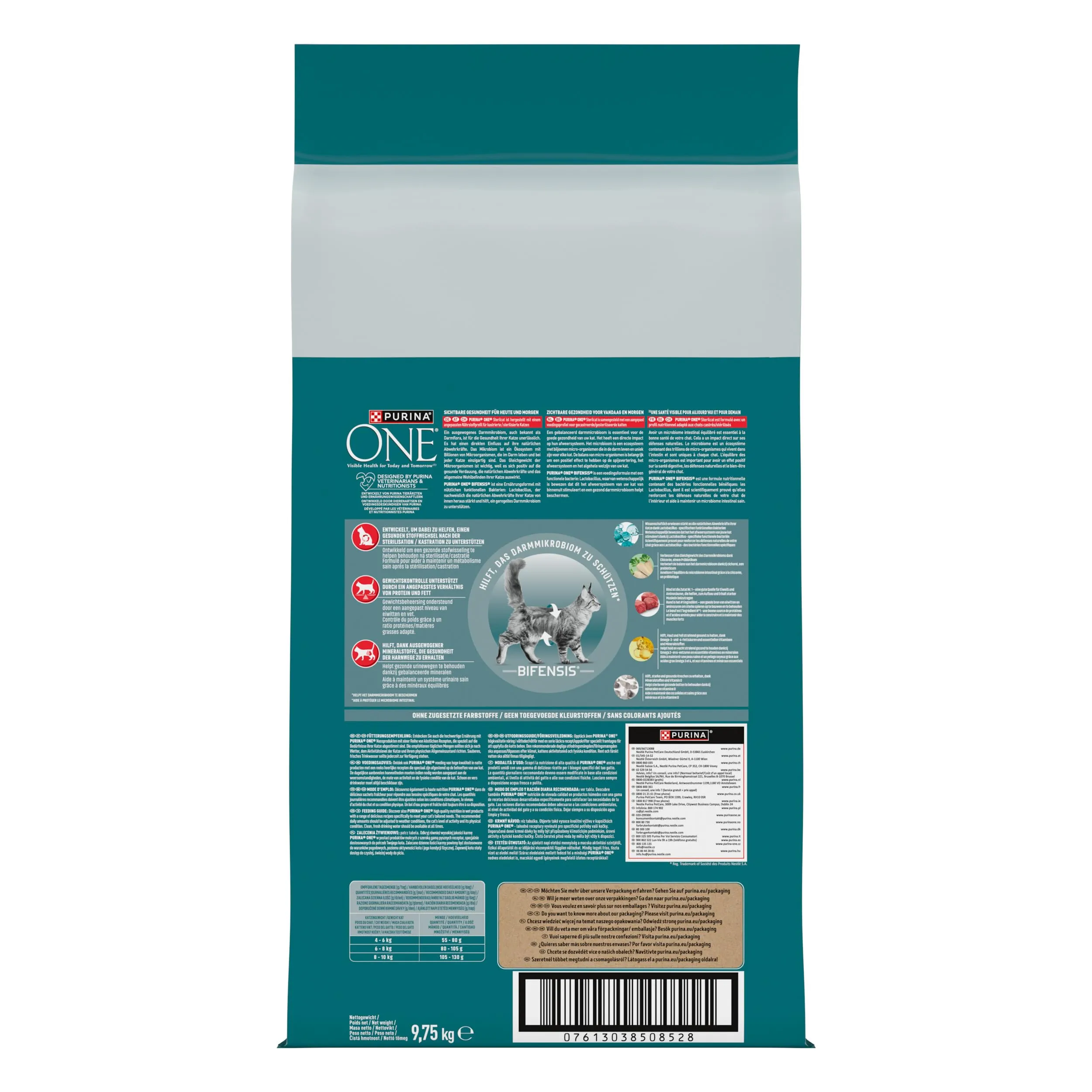 Purina One Bifensis Sterilcat Crocchette Gatti Adulti, 9,75 kg - immagine 6