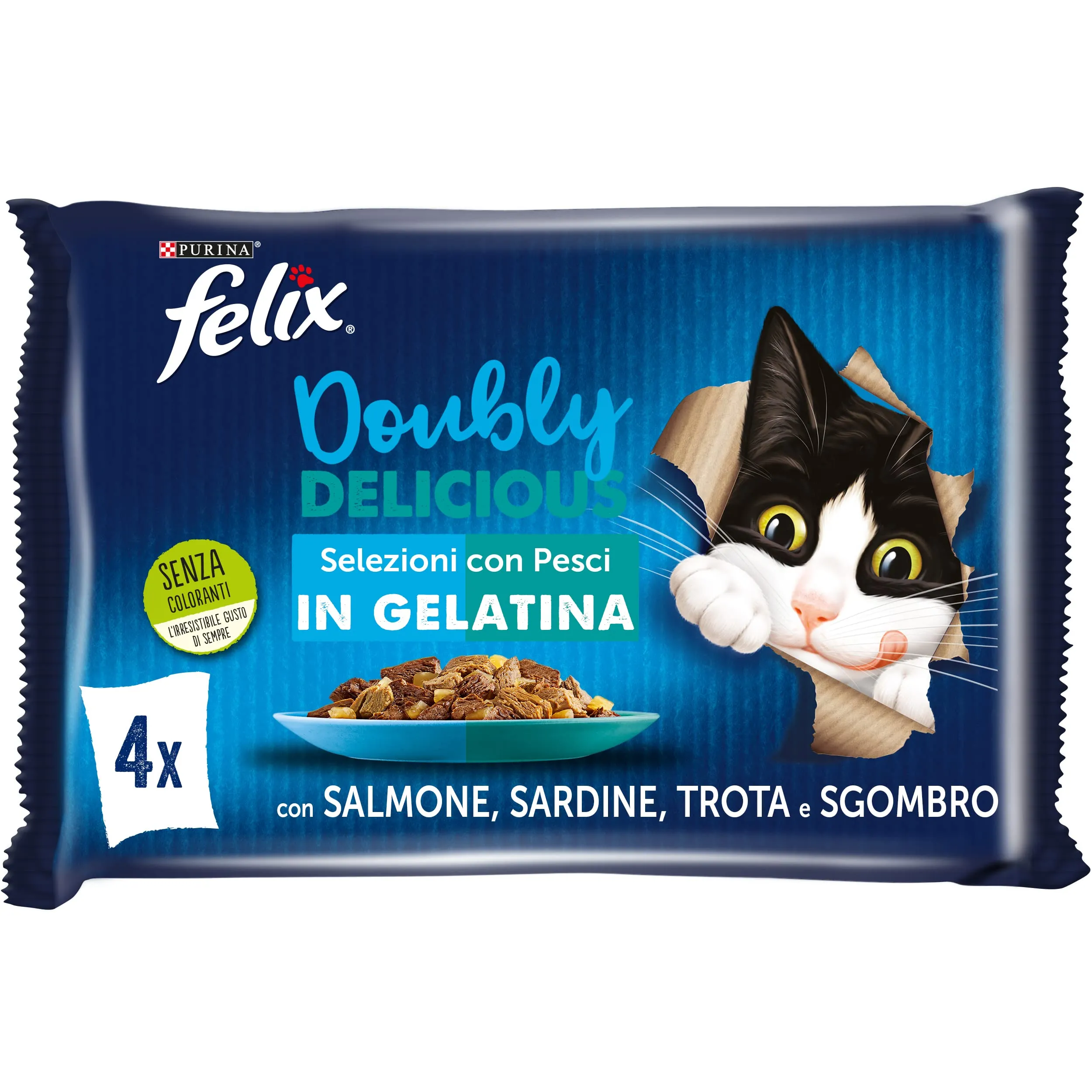 Felix Le Ghiottonerie Cibo Umido per Gatti Adulti, 48 Bustine da 85g - immagine 2