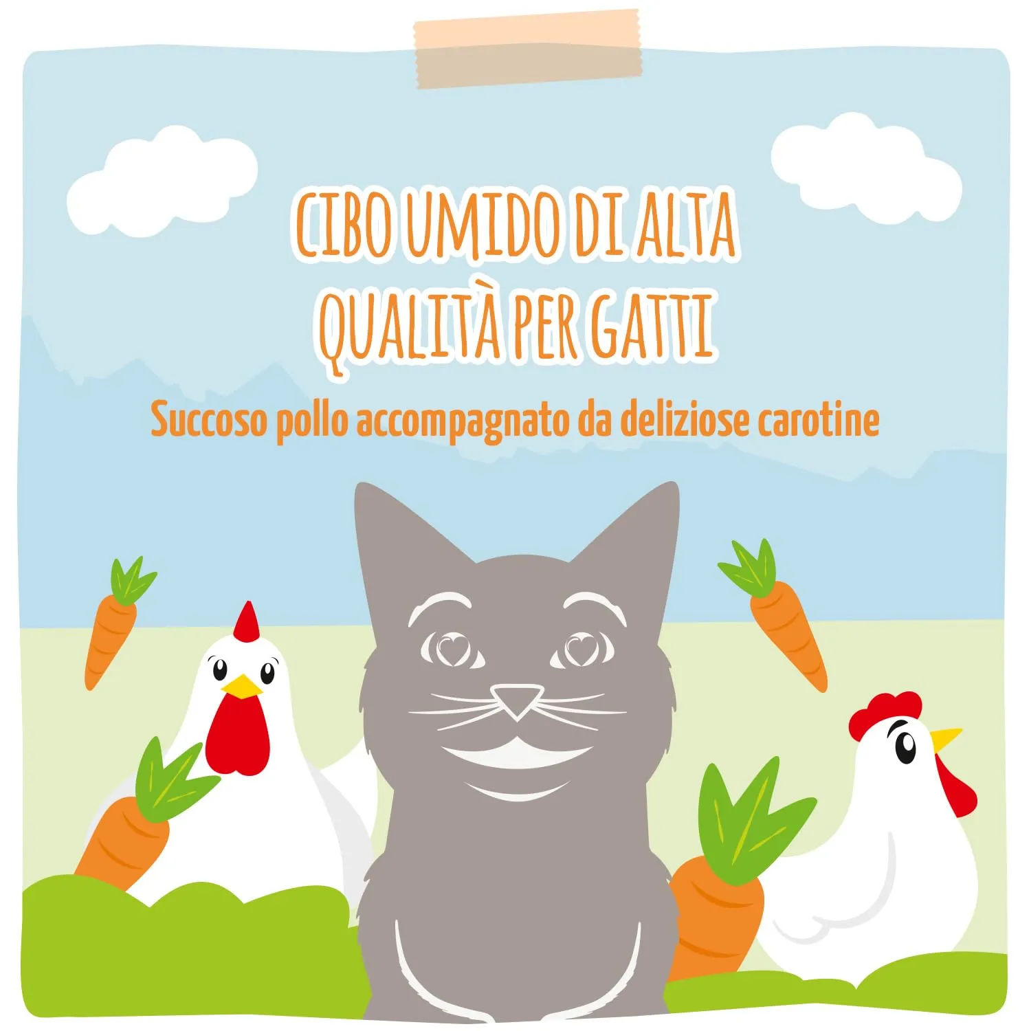 MjAMjAM Cibo Umido per Gatti Pollo e Carote, Senza Cereali, 6 x 400 g - immagine 5