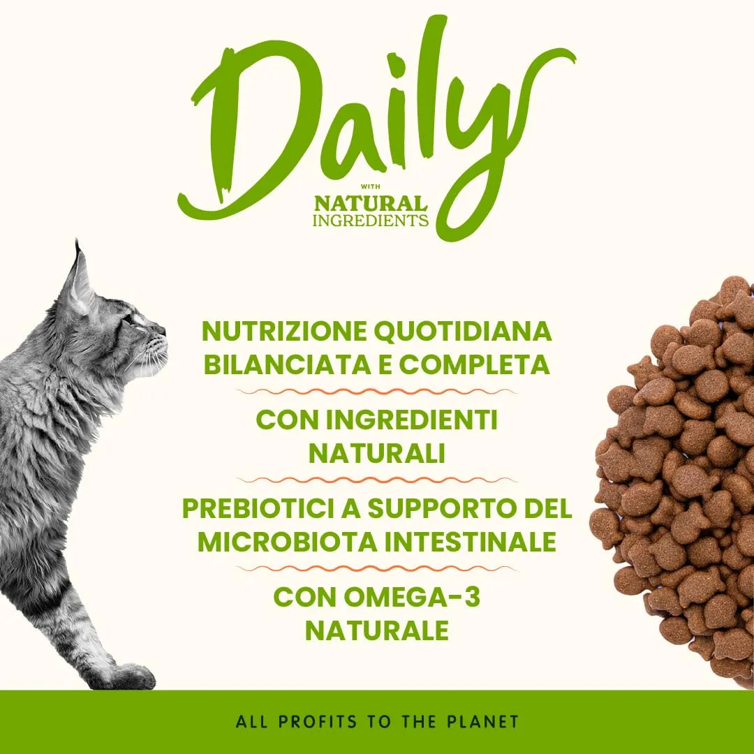 Almo Nature Daily Maintenance Crocchette per Gatti Adulti con Tonno e Salmone, 1,2 kg - immagine 2