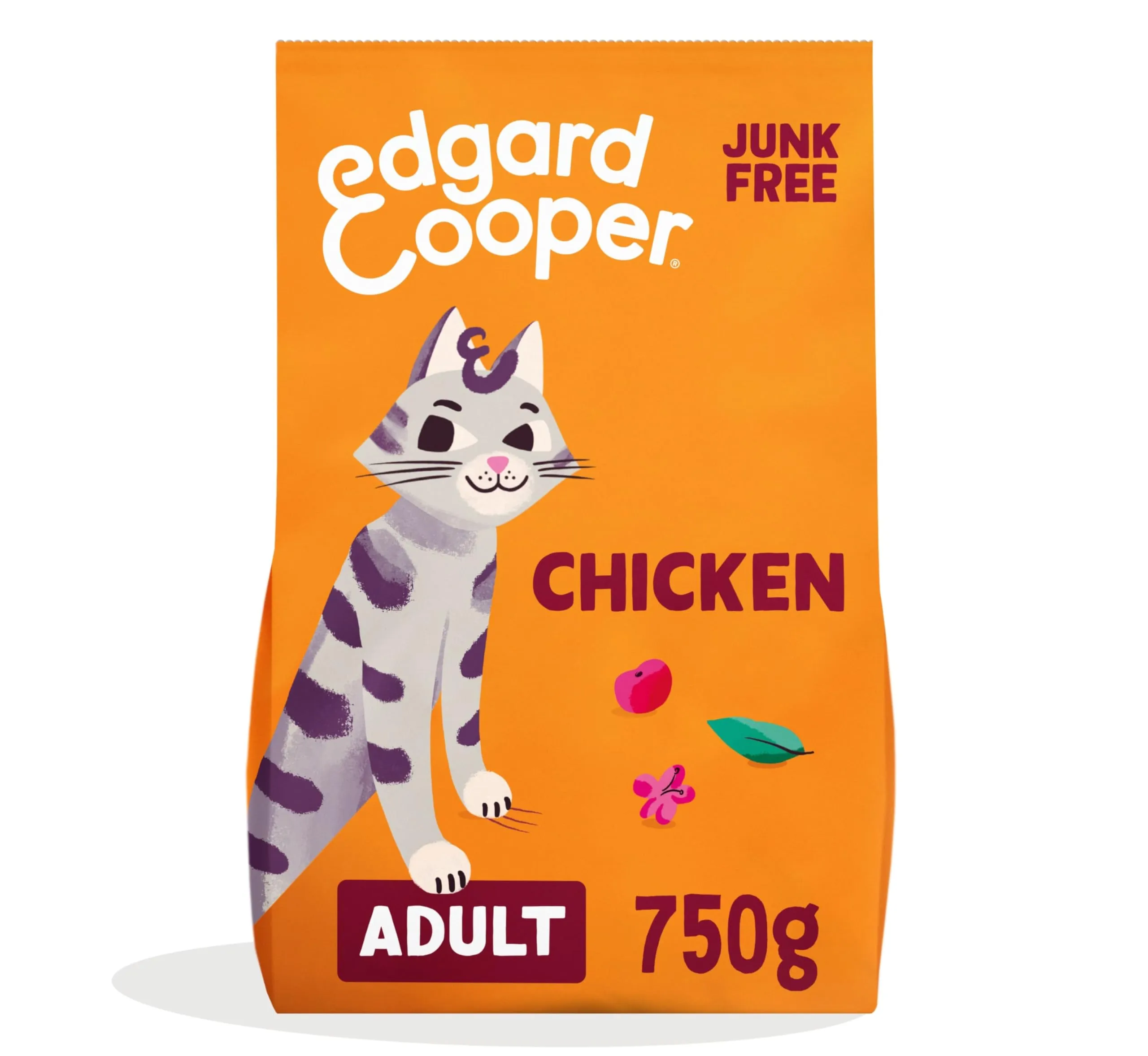 Edgard & Cooper Crocchette Gatti Pollo, Sterilizzati o Attivi, Senza Cereali, 750g - immagine 1