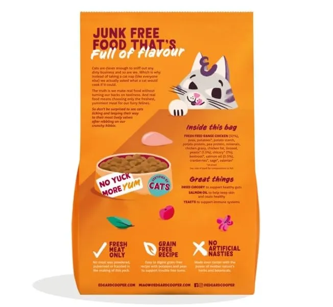 Edgard & Cooper Crocchette Gatti Pollo, Sterilizzati o Attivi, Senza Cereali, 750g - immagine 7