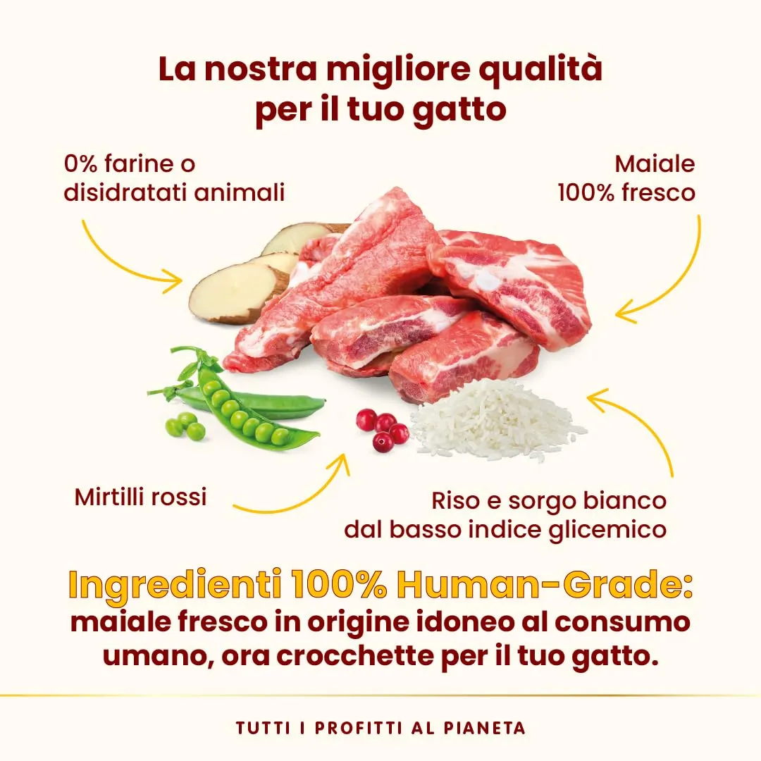 Almo Nature HFC Our Best Sterilised Cat Food - Fresh Pork, Monoprotein, Urinary Help - 1.2kg - immagine 4