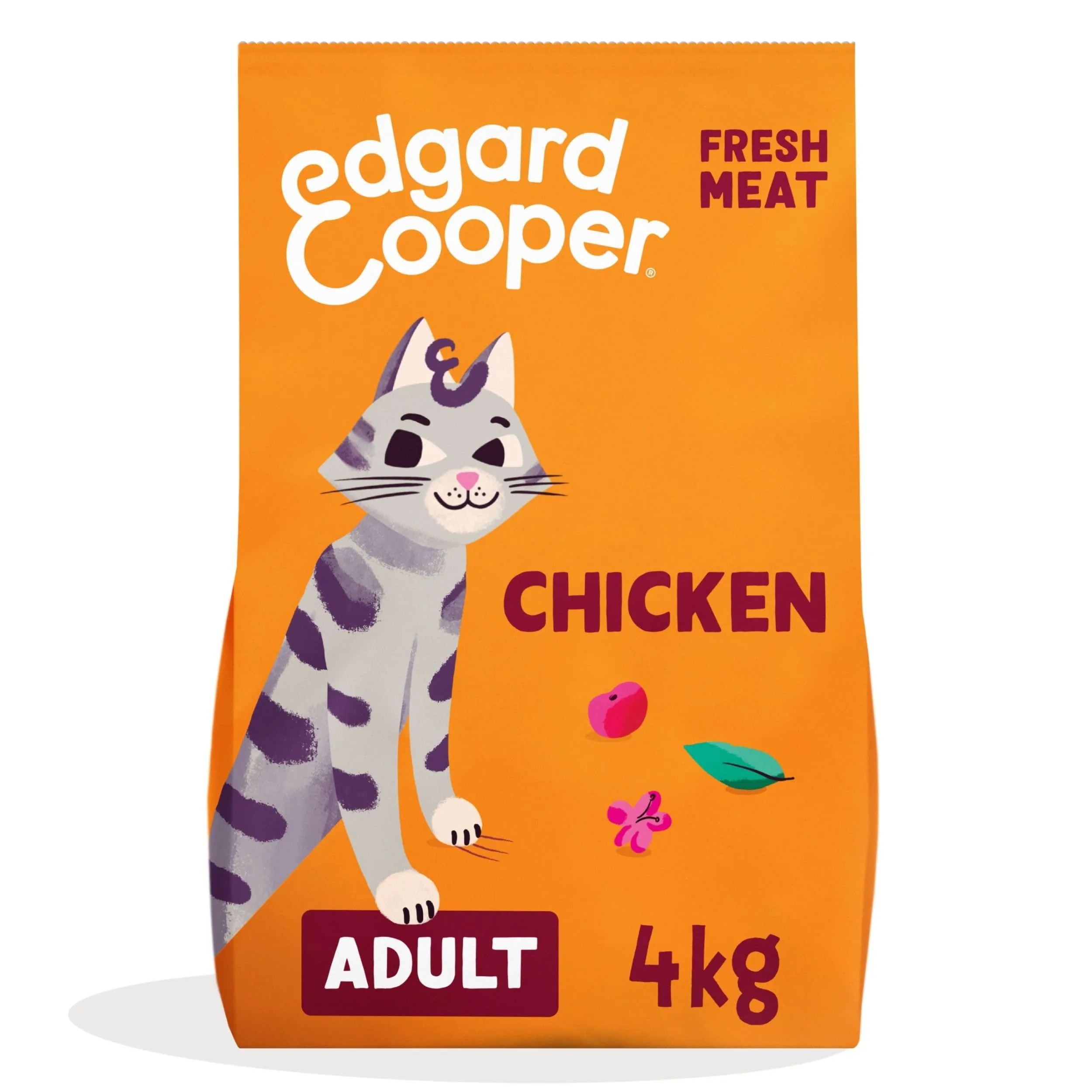 Edgard & Cooper Crocchette per Gatti Sterilizzati o Attivi al Pollo Fresco, Senza Cereali, 4kg - immagine 1