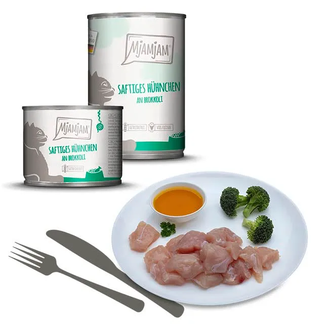 MjAMjAM Cibo Umido Premium per Gatti, Senza Cereali, Pacchetto Misto 6 x 200 g - immagine 2